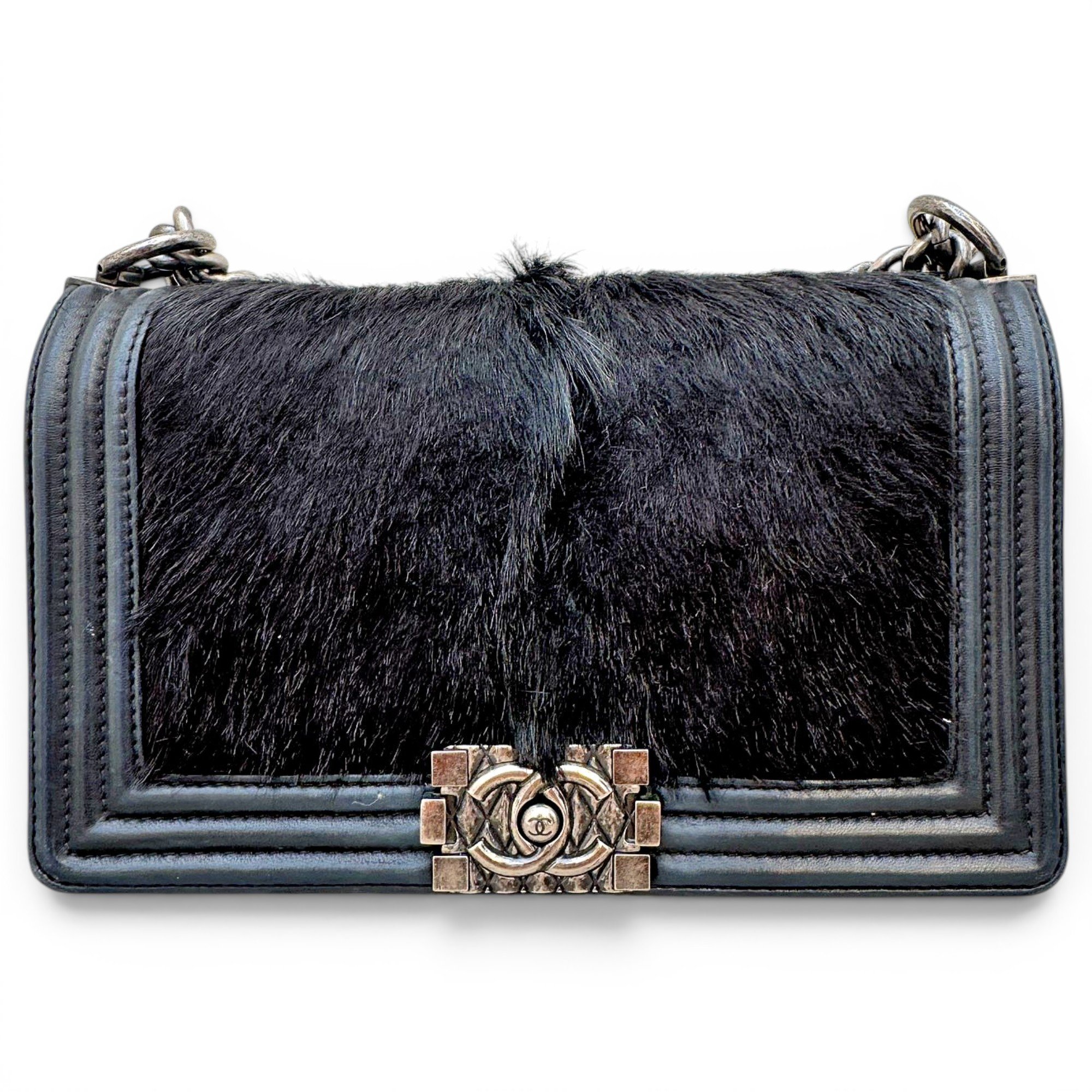 Boy pony-style calfskin handbag