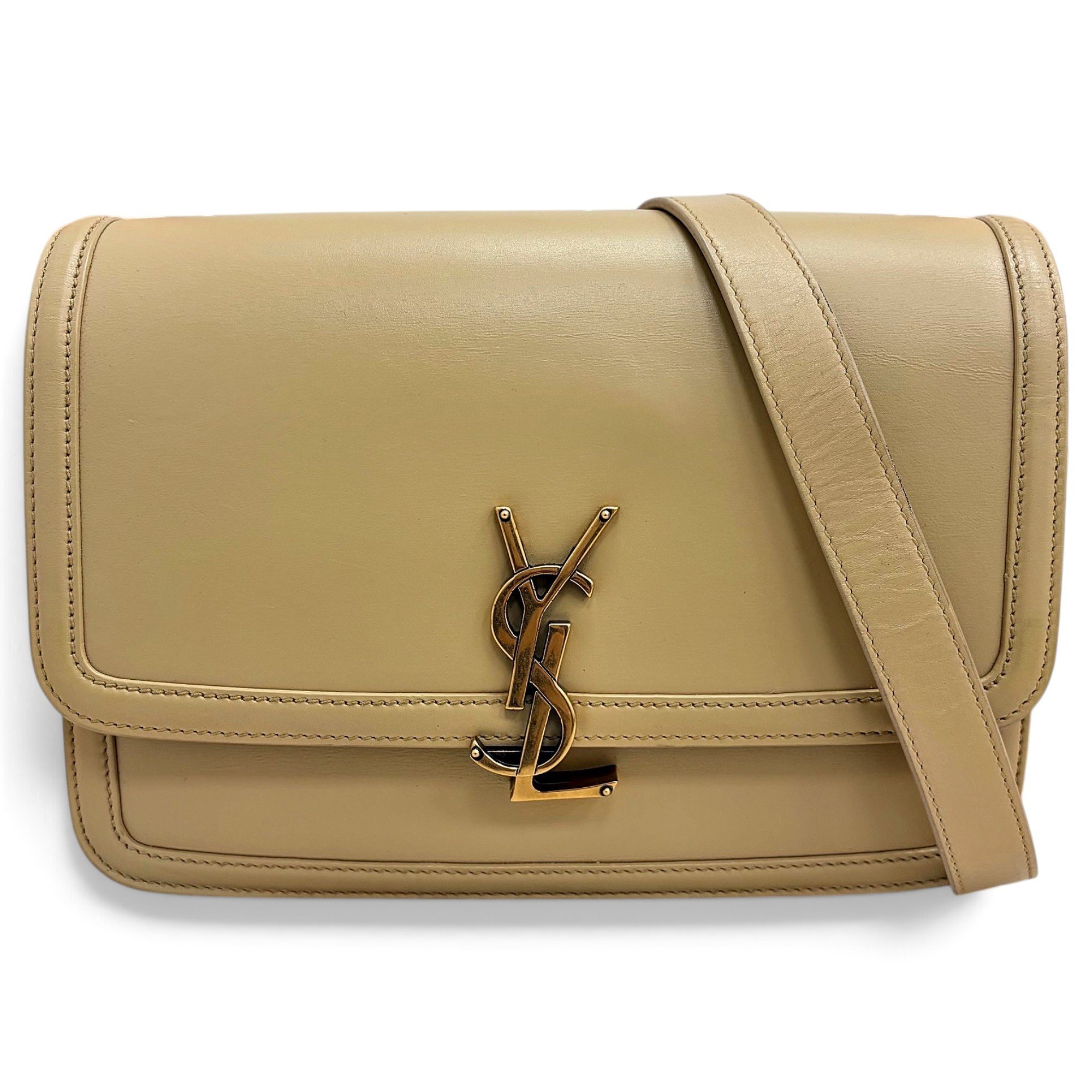 Solférino leather handbag