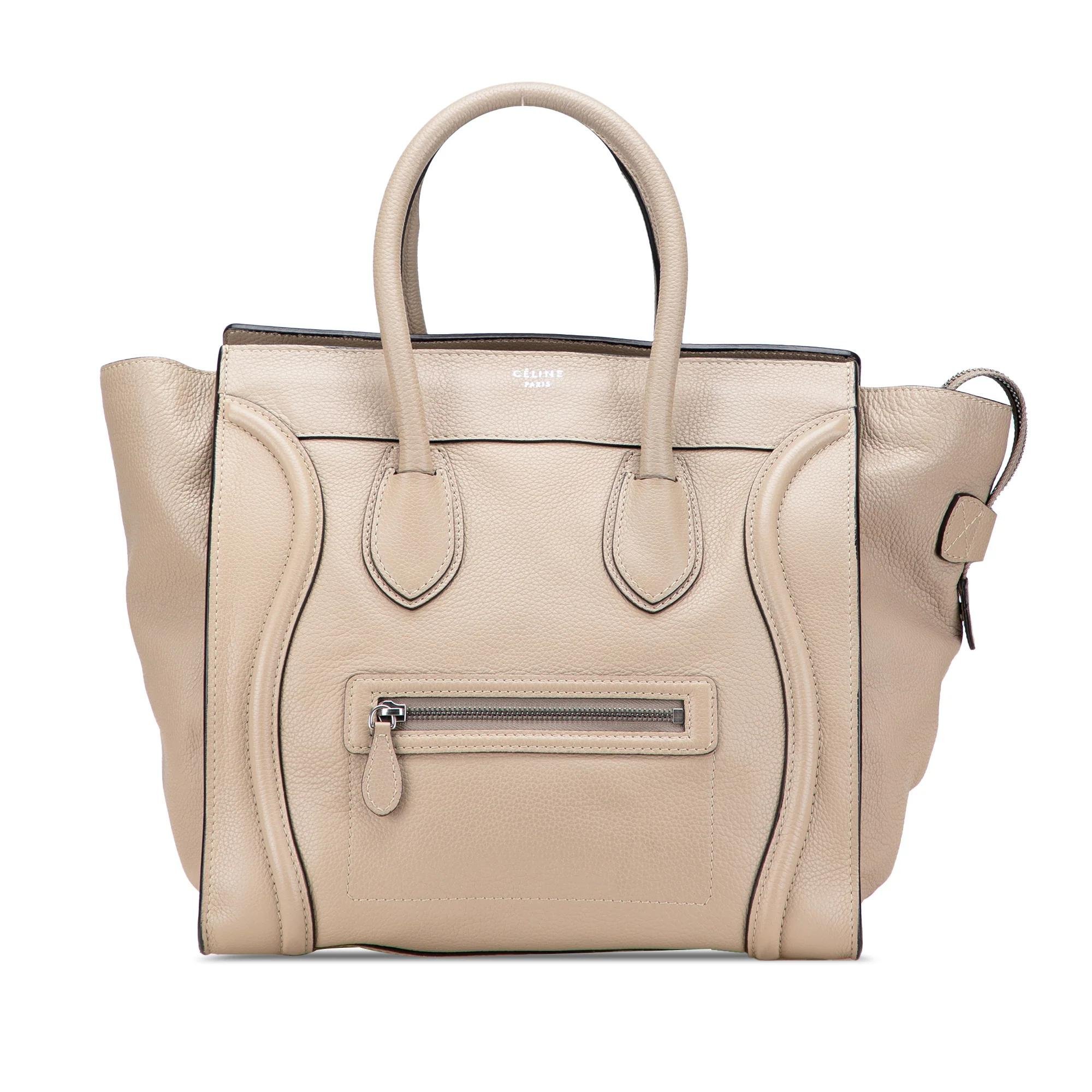 Luggage pony-style calfskin handbag