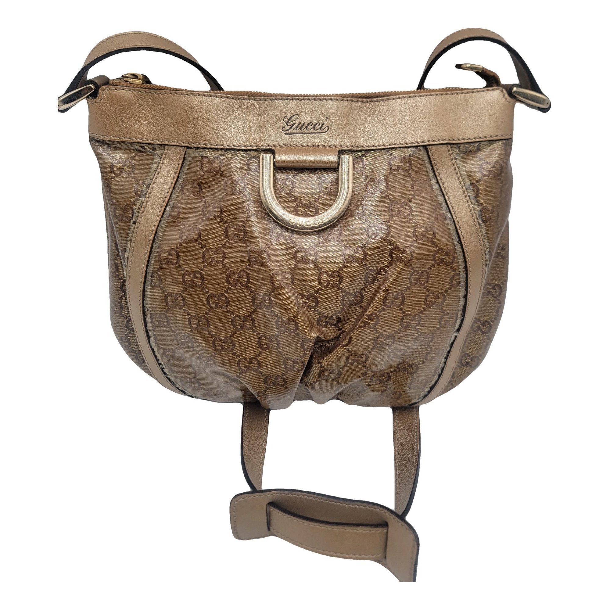 D-Ring leather crossbody bag