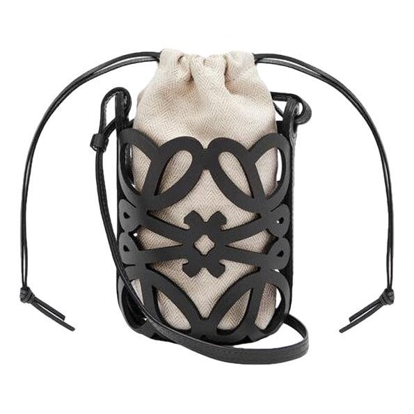 Anagram leather crossbody bag