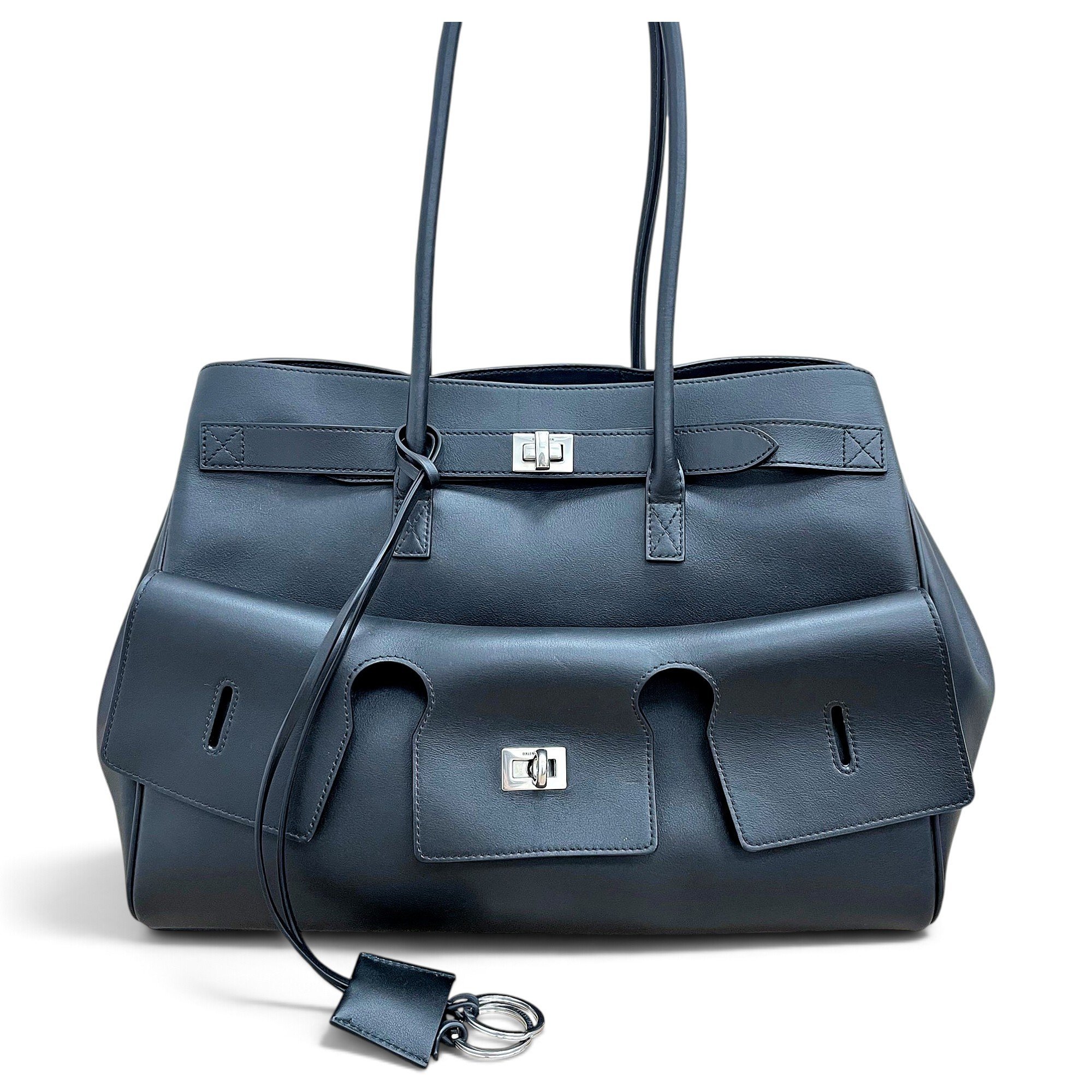 Balenciaga Carry All Bel Air leather handbag