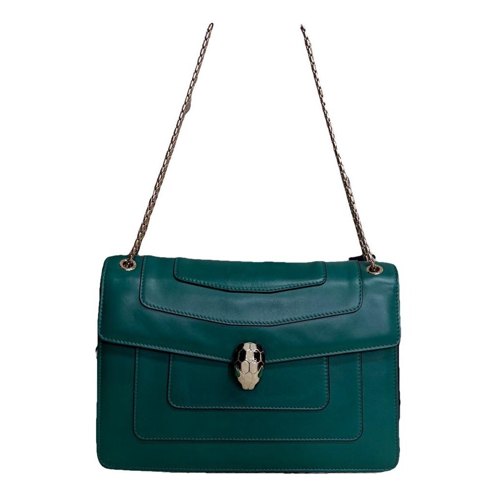 Serpenti leather handbag