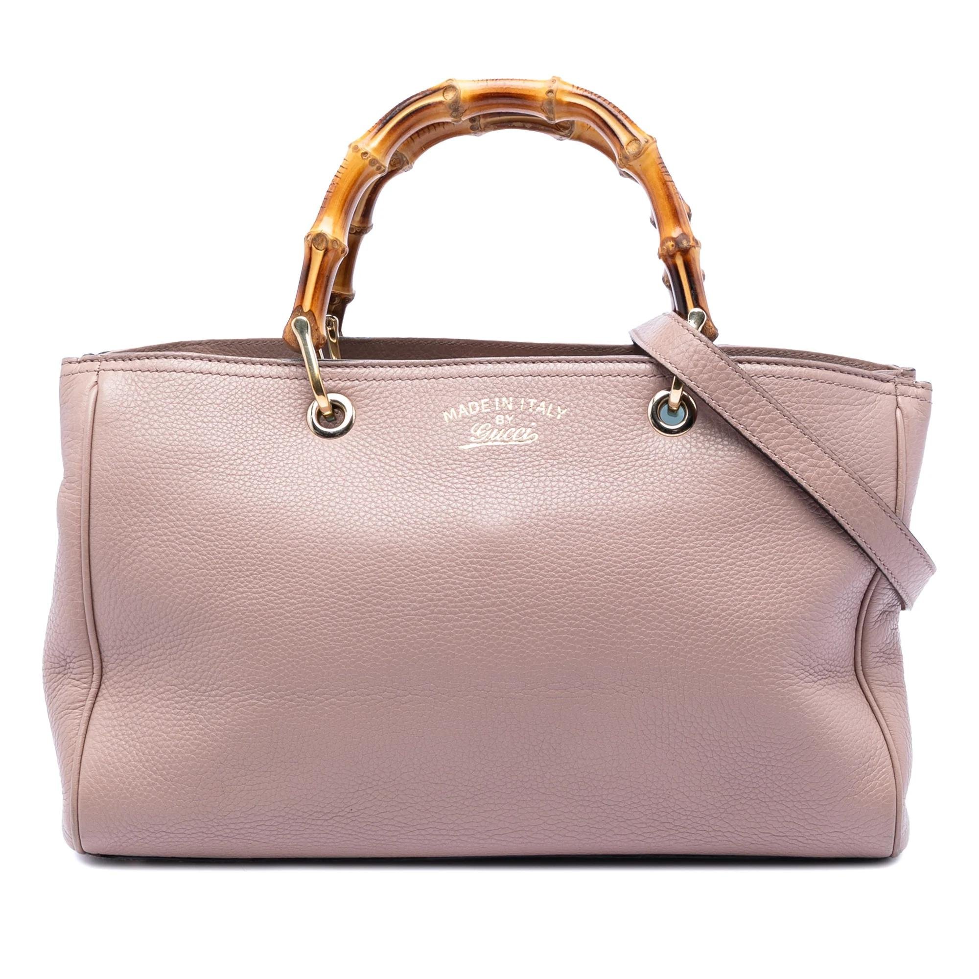 Bamboo Shopper leather satchel