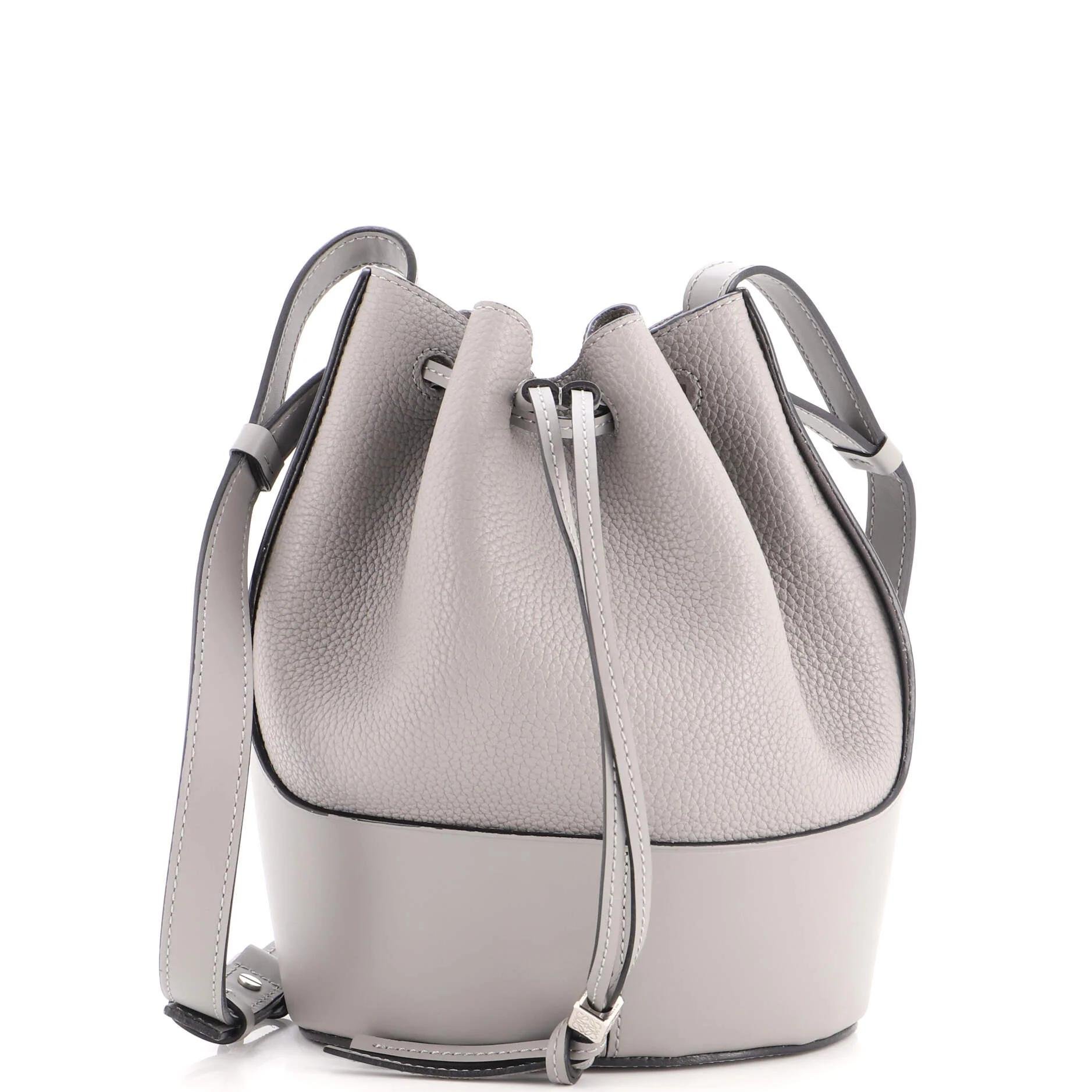 Balloon leather handbag