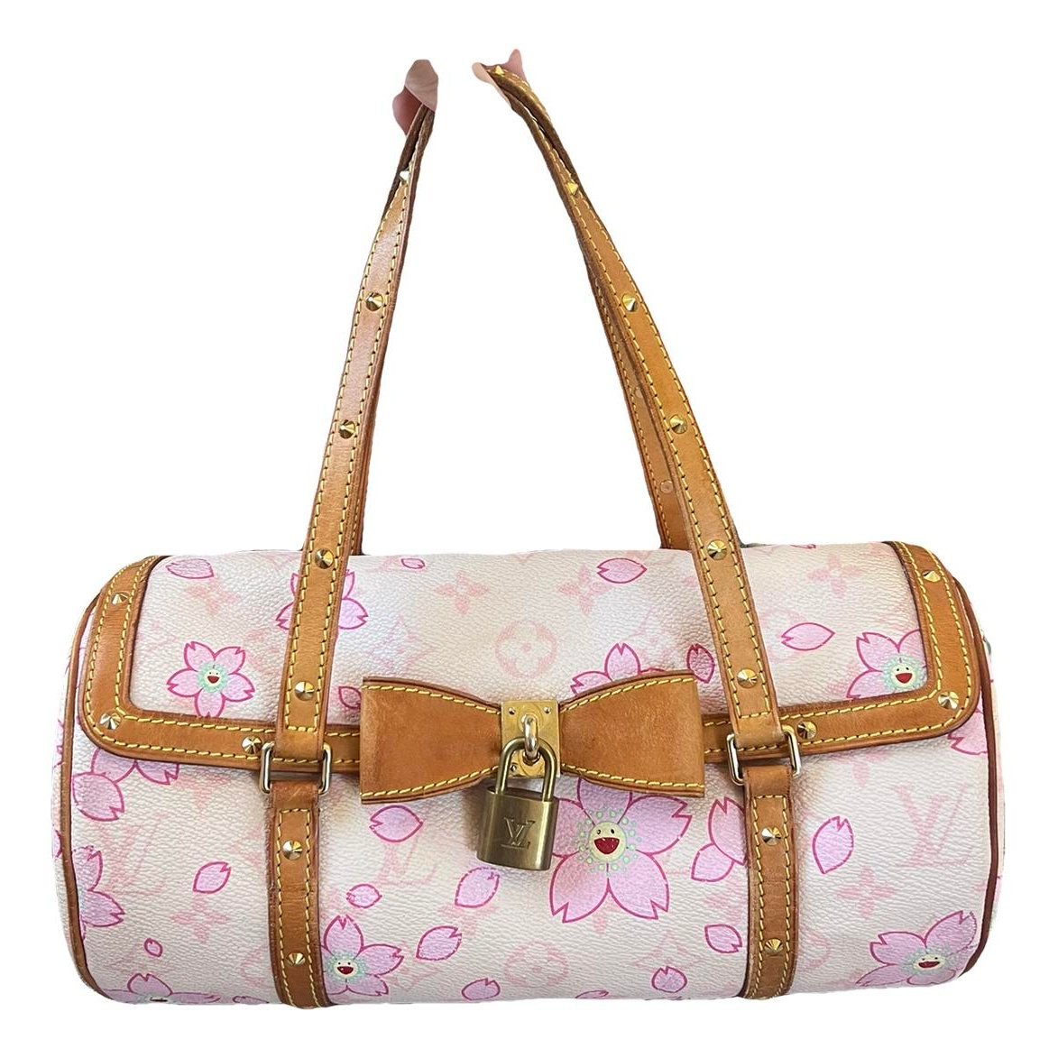 Papillon leather handbag