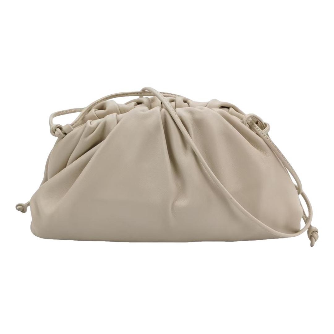 Pouch leather handbag