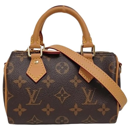 Nano Speedy / Mini HL leather handbag