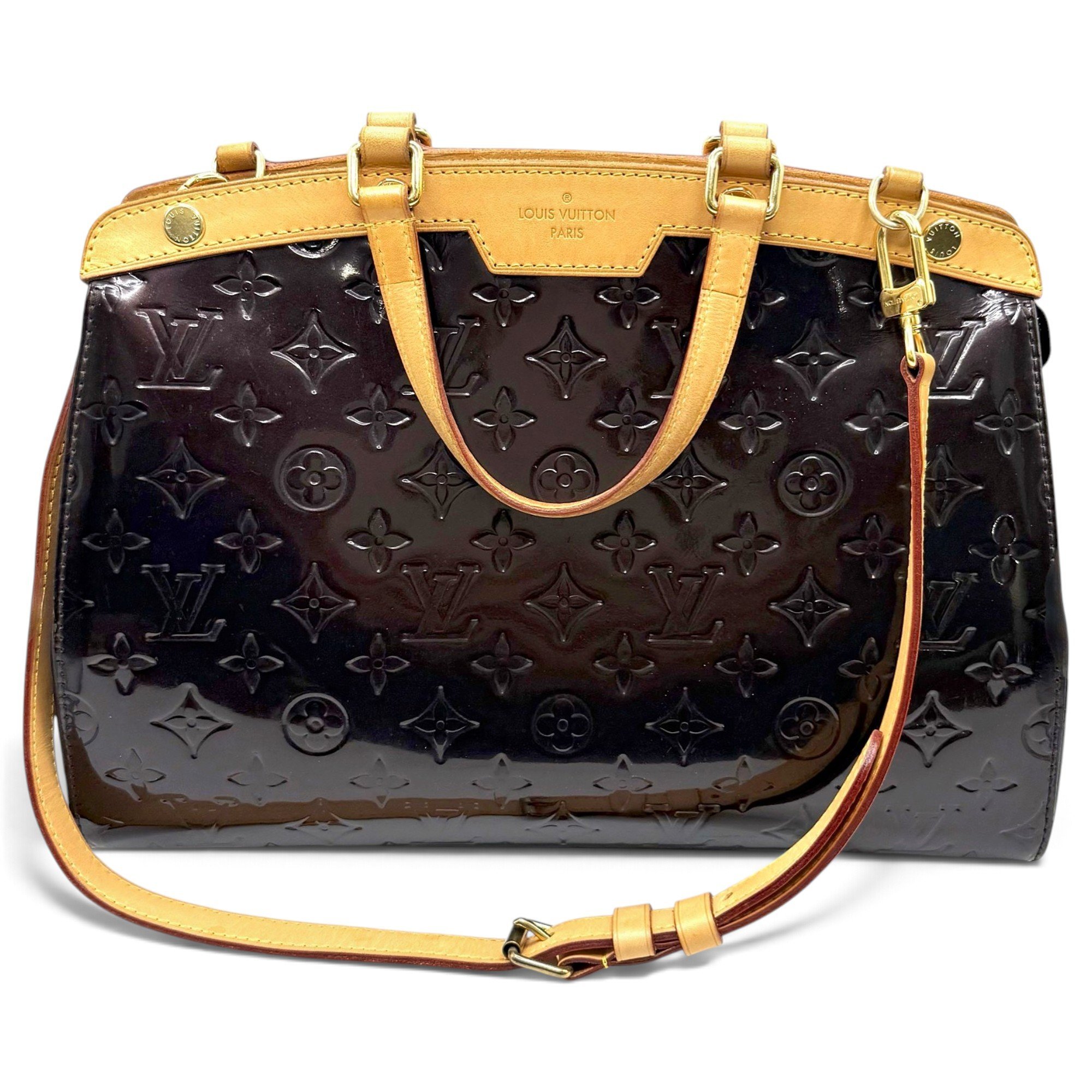 Bréa patent leather handbag