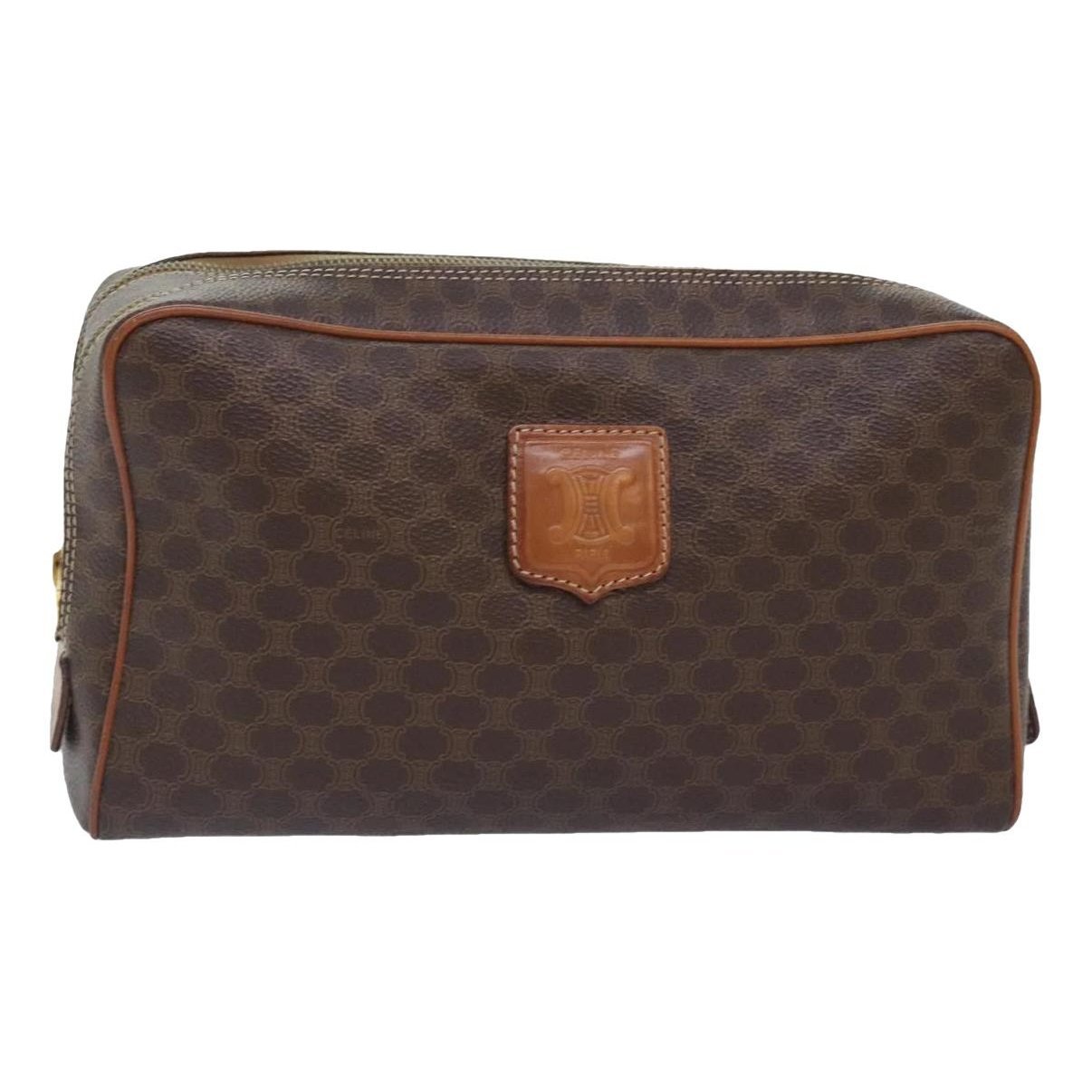 Leather clutch bag