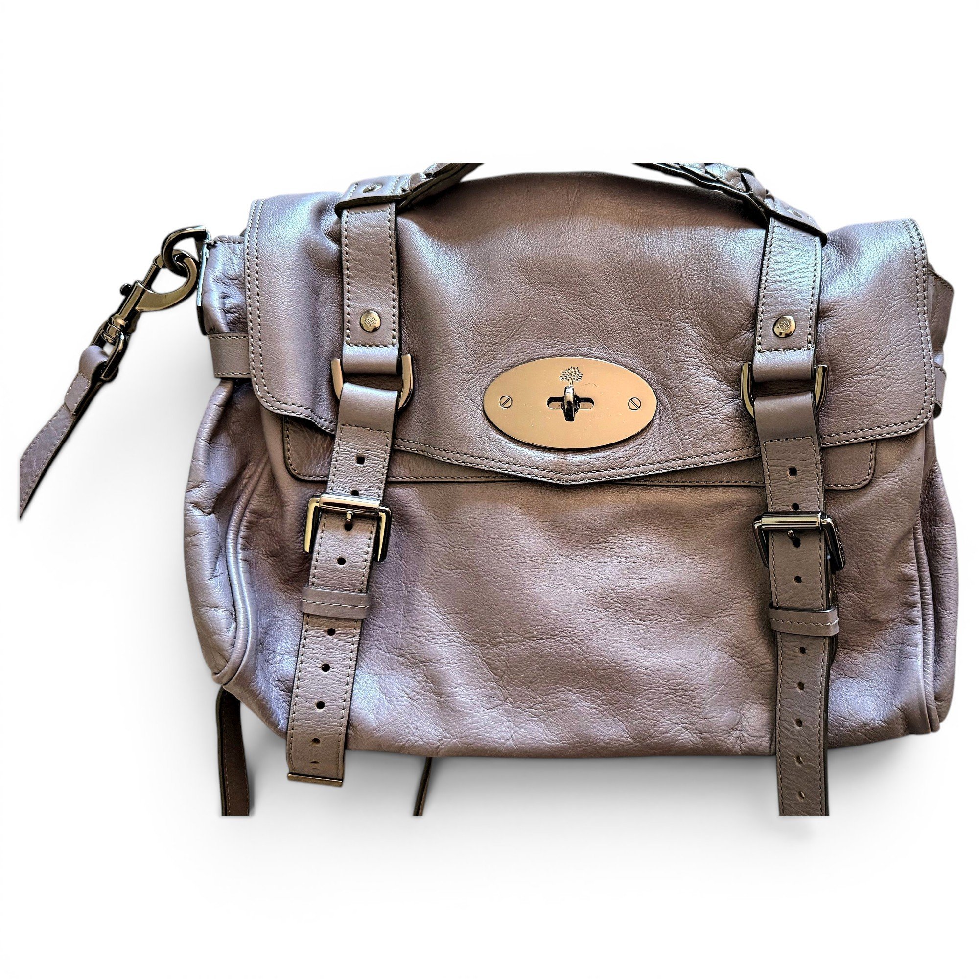Alexa leather satchel