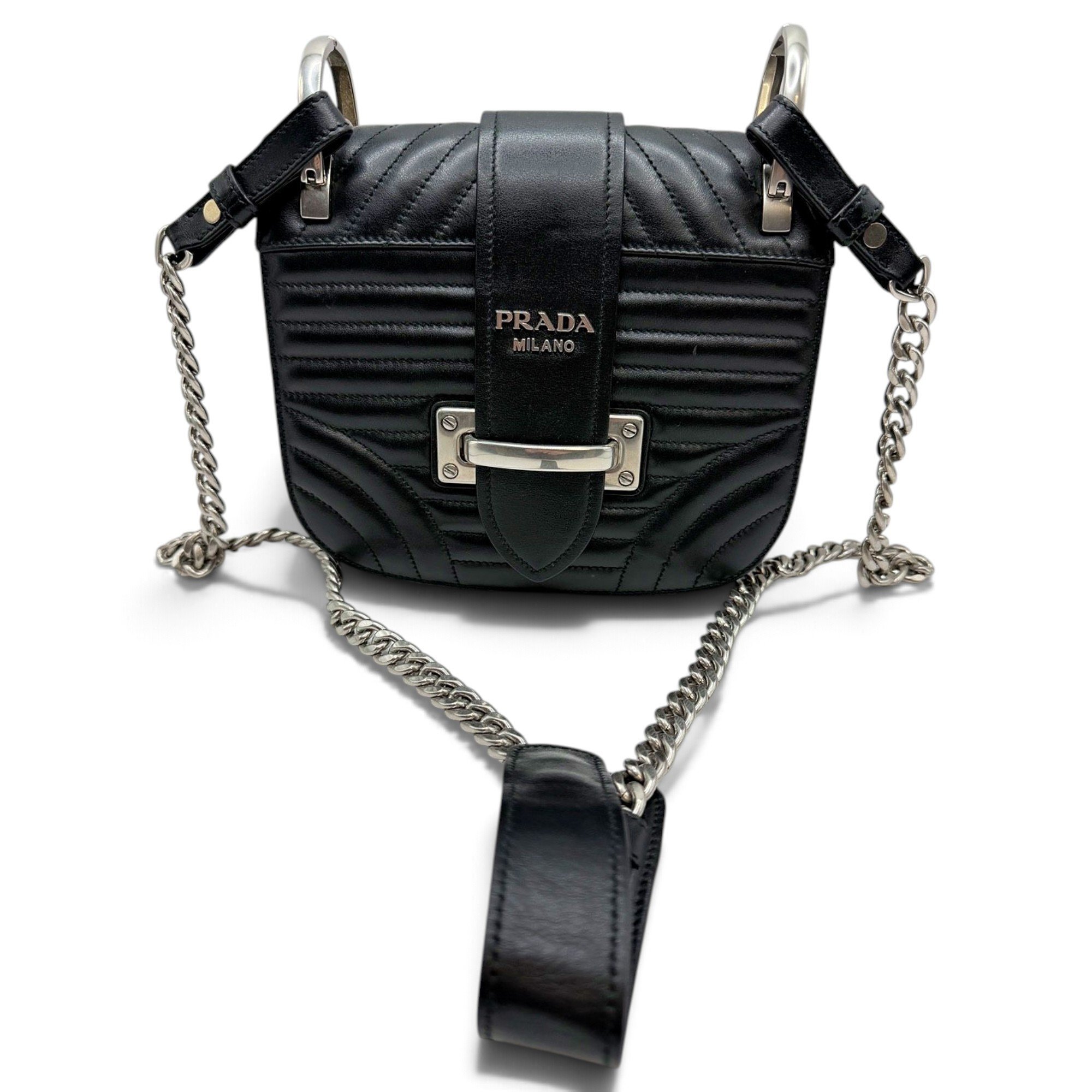Diagramme leather handbag