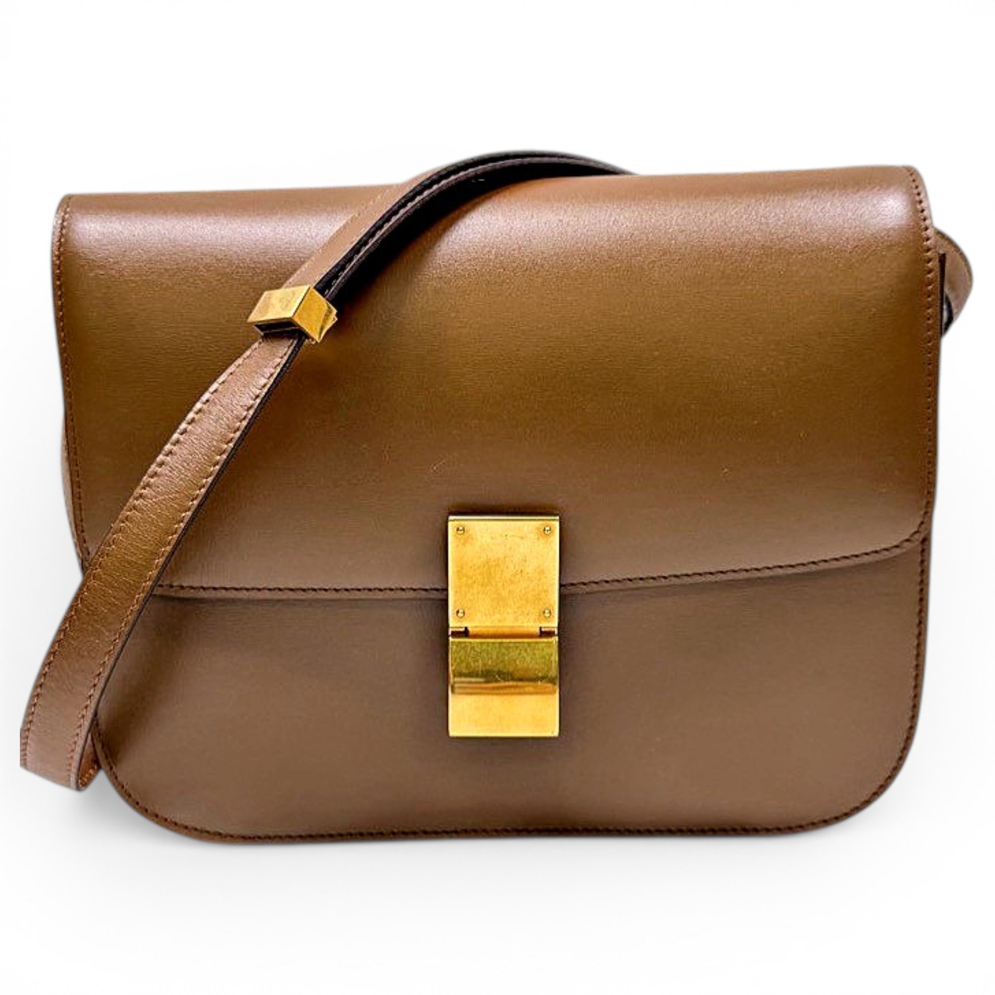 Classic leather crossbody bag