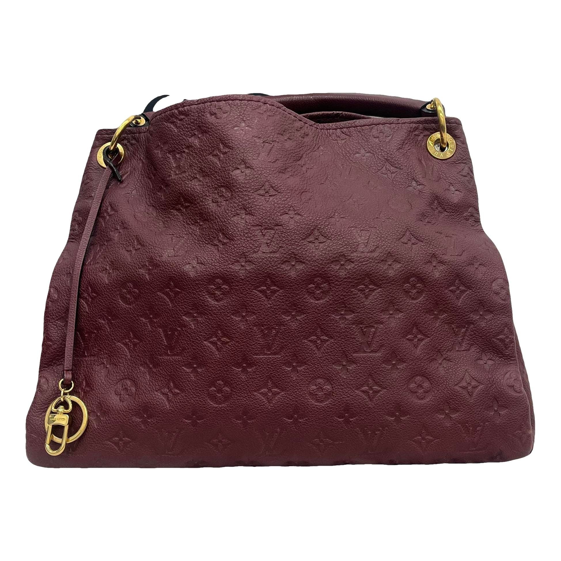 Artsy leather handbag