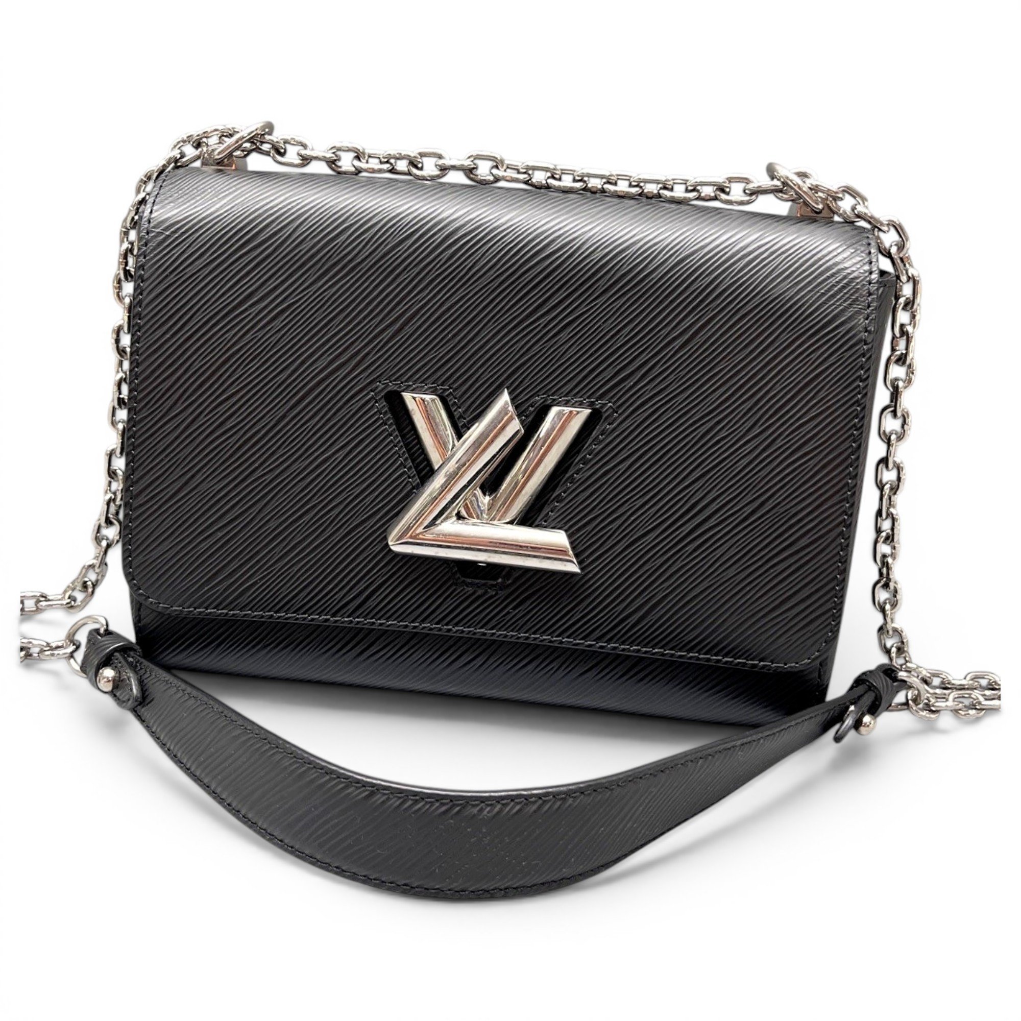 Twist leather handbag