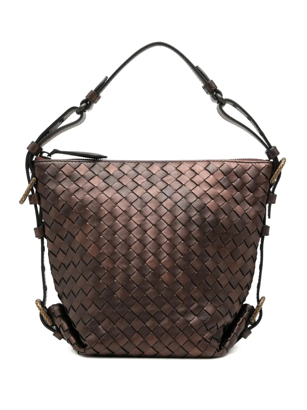 2012-2026 Metallic Nappa Intrecciato Belted Loop handbag