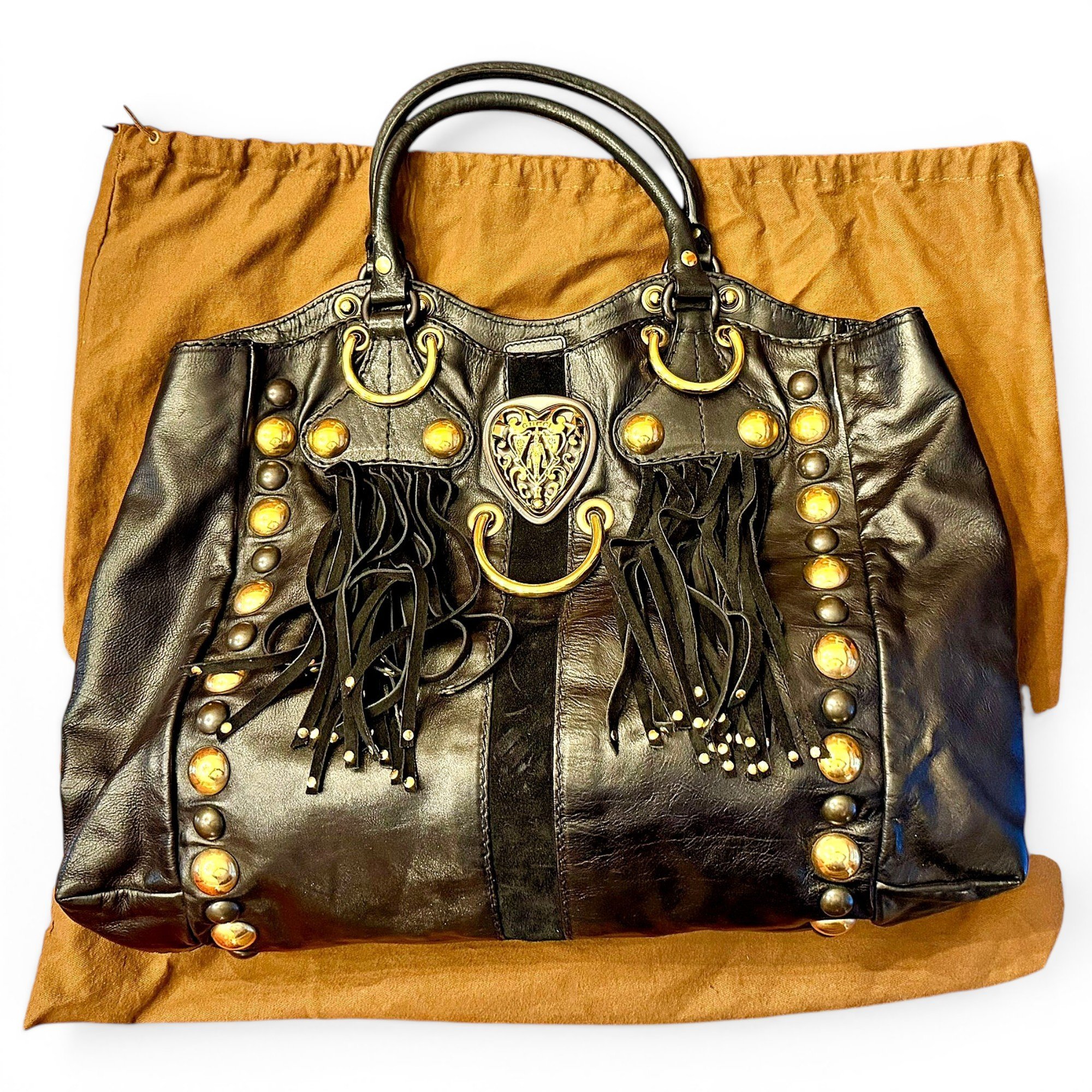 Leather tote