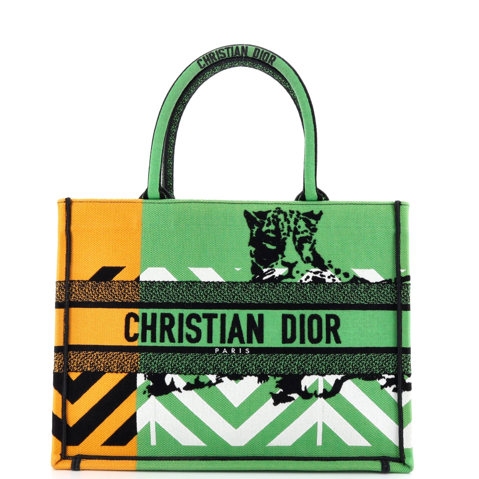 Dior Book Tote Embroidered Canvas Medium