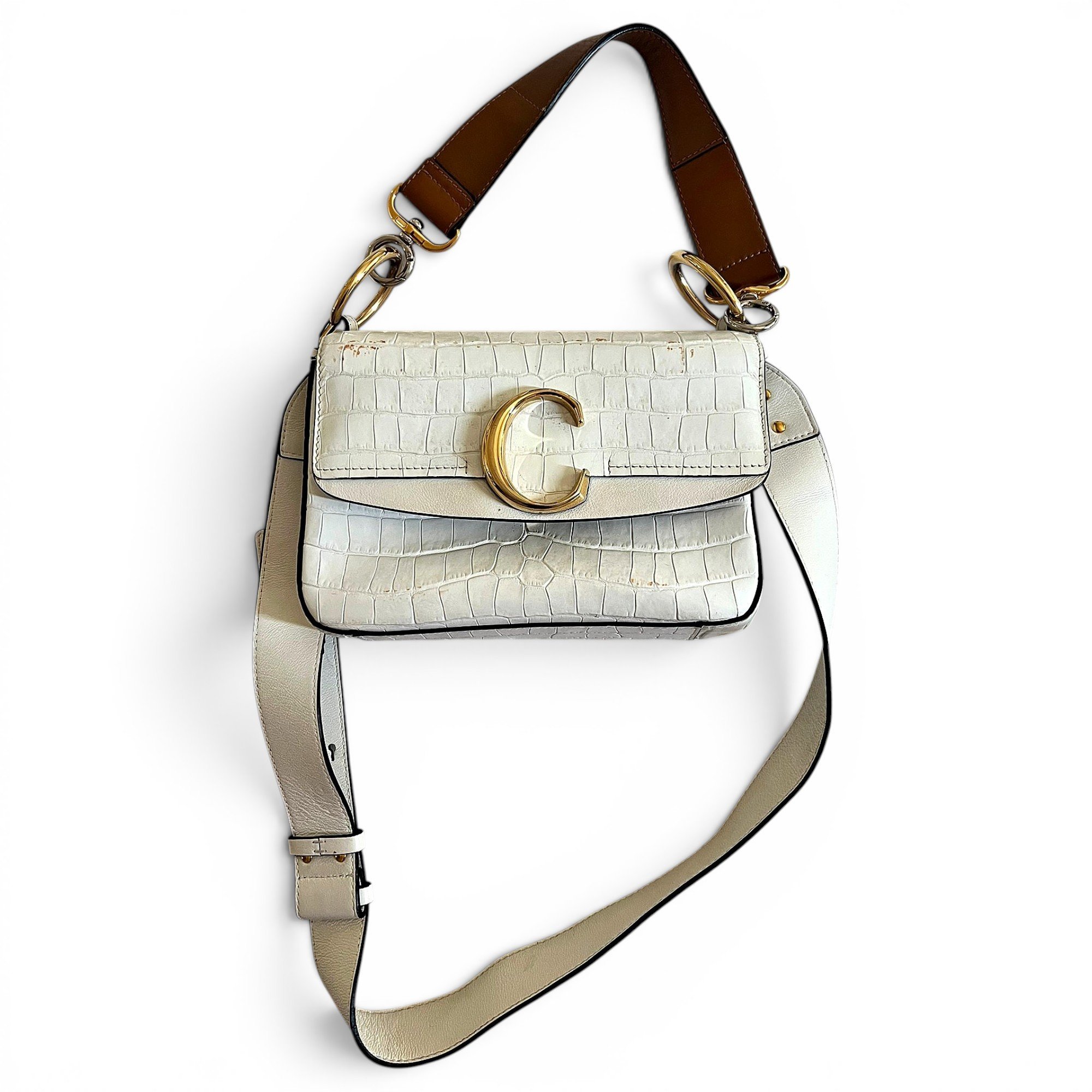 Chloe C leather crossbody bag