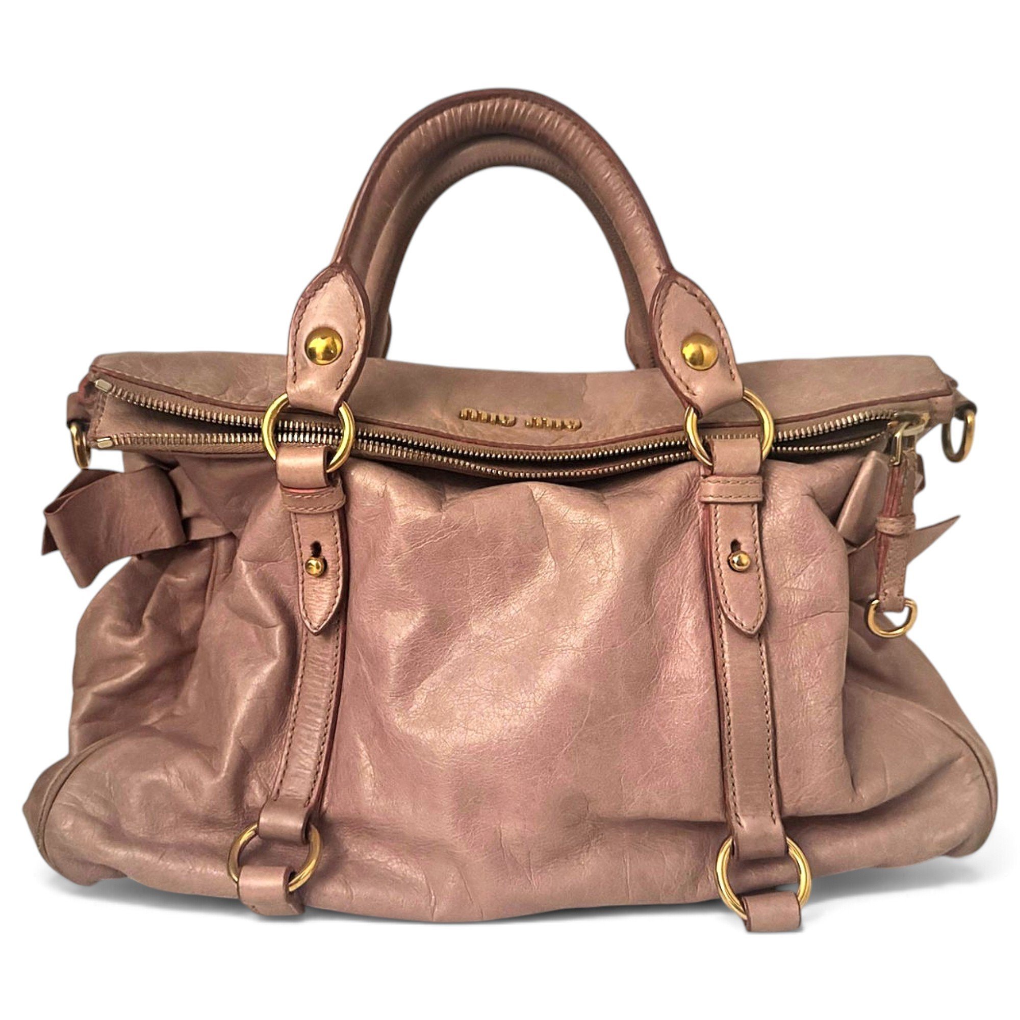 Miu Miu Vitello leather handbag