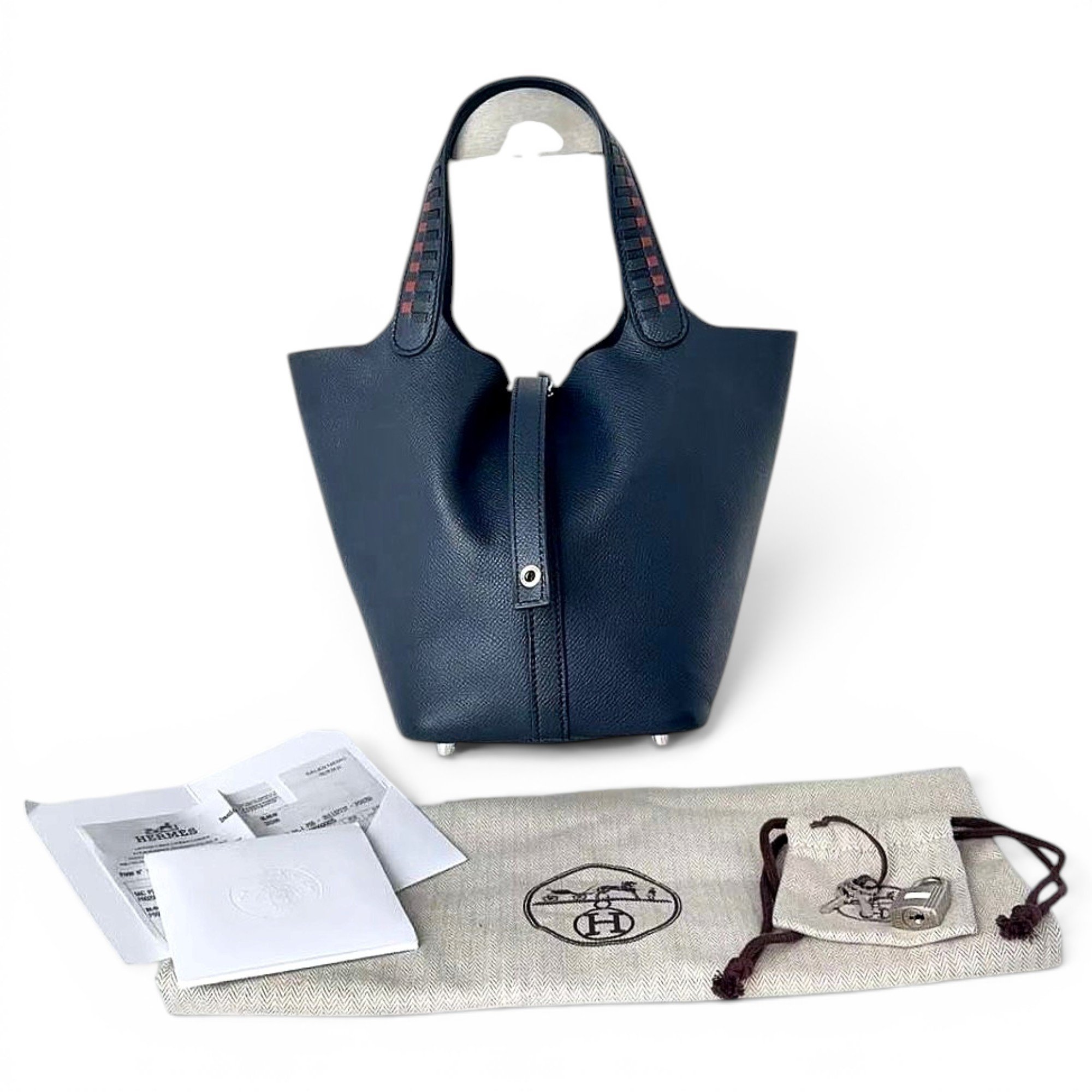 Picotin leather handbag