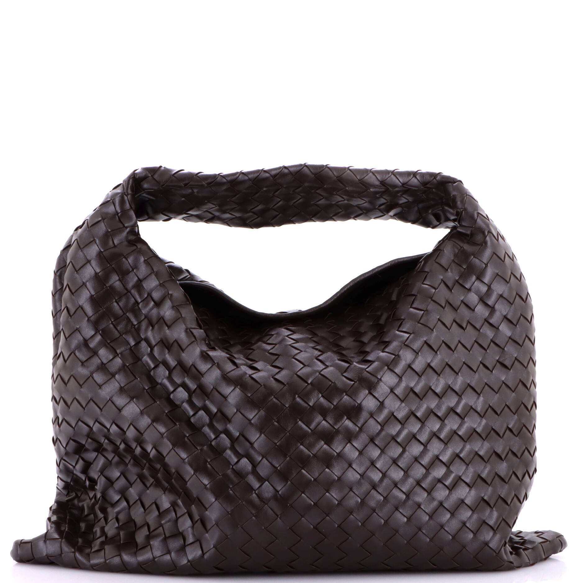 Bottega Veneta Hop Hobo Intrecciato Leather Large