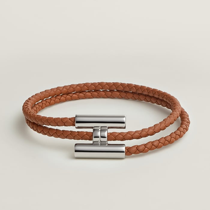 Gold Tournis Tresse Bracelet