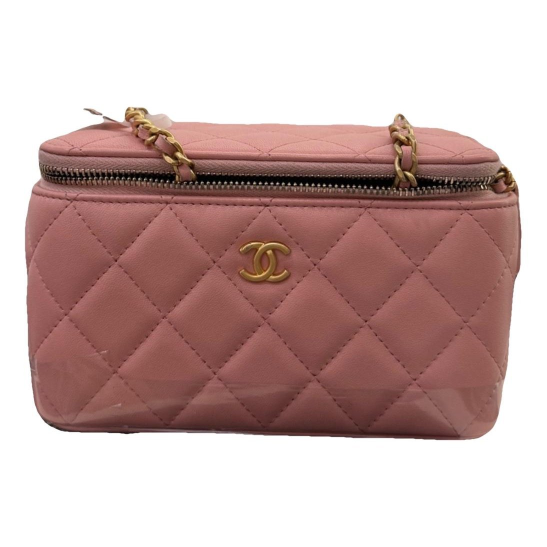 Vanity leather handbag