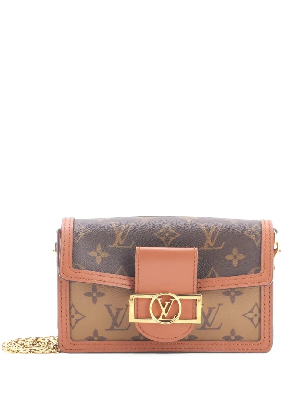 Dauphine Chain Wallet Reverse Monogram Canvas clutch bag