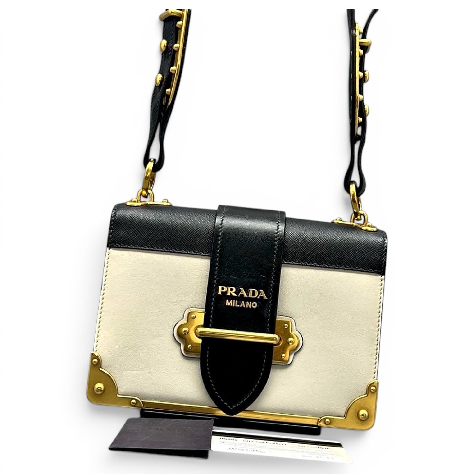 Cahier leather handbag