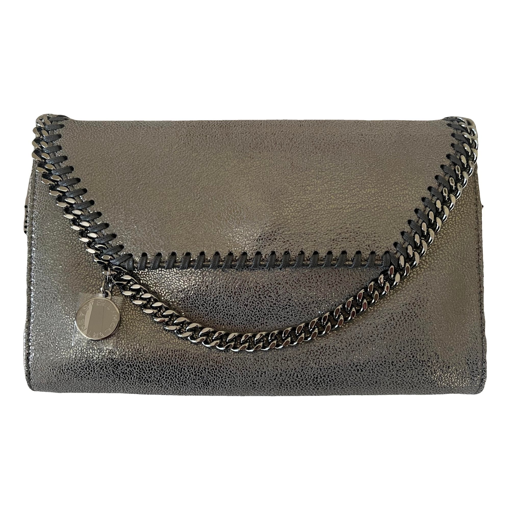 Falabella vegan leather clutch bag