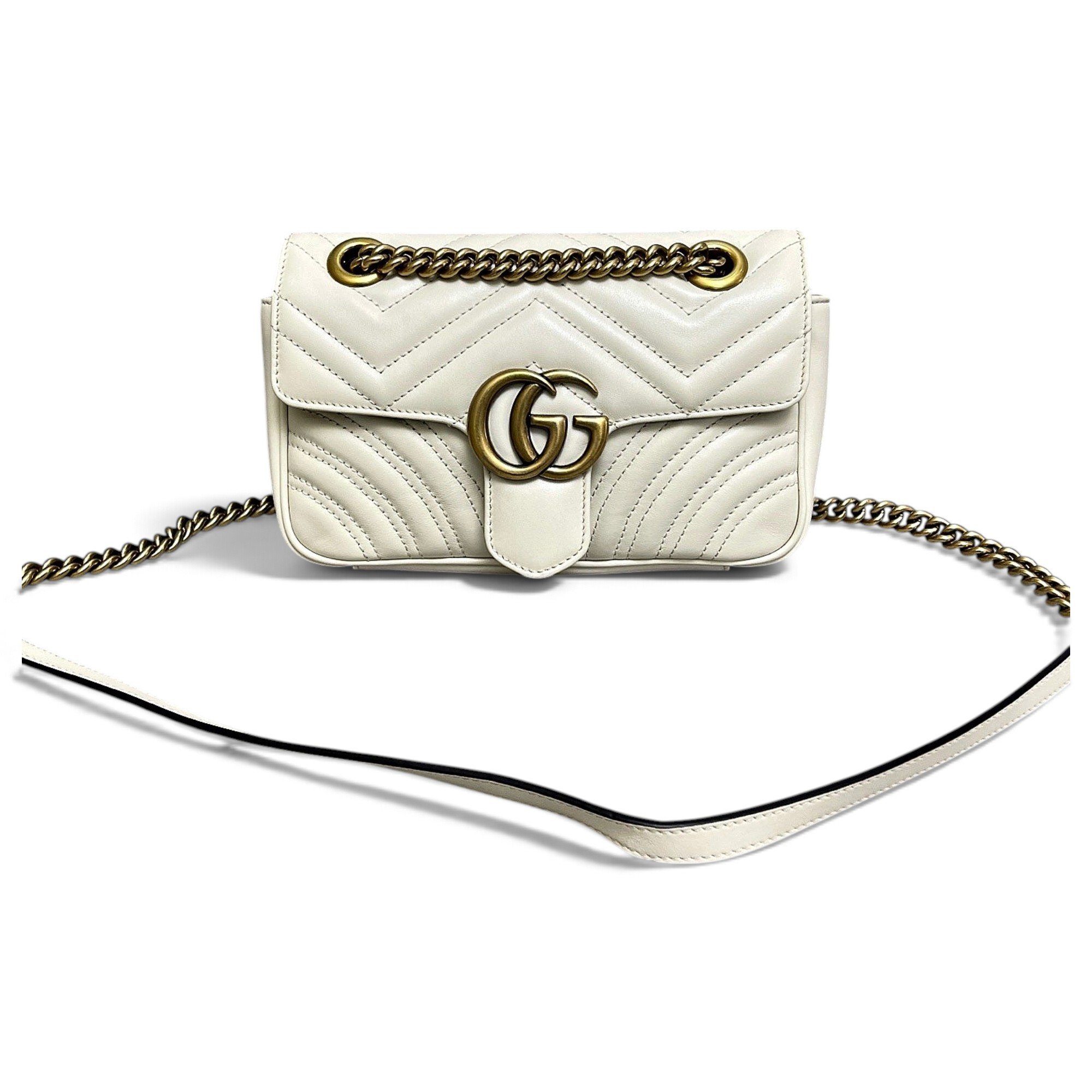 GG Marmont Flap leather handbag