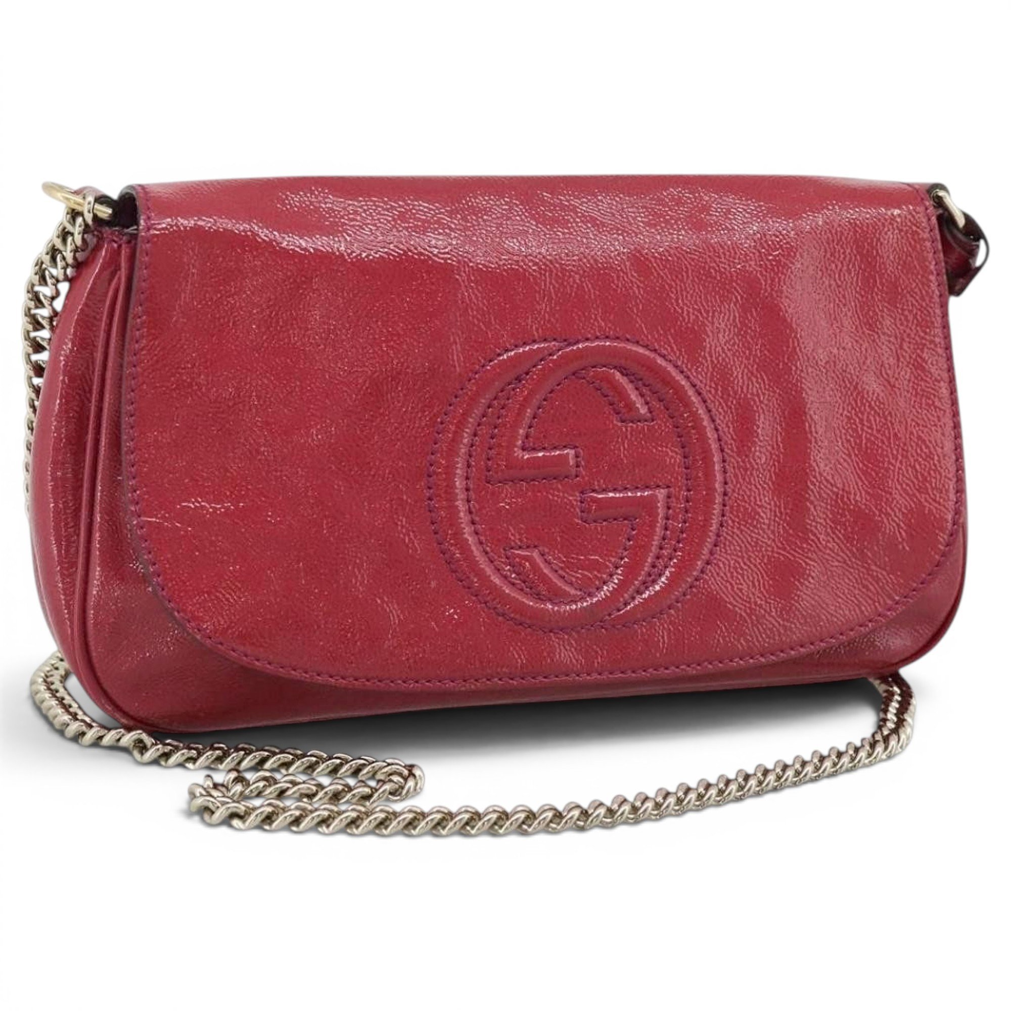 Soho Chain patent leather handbag