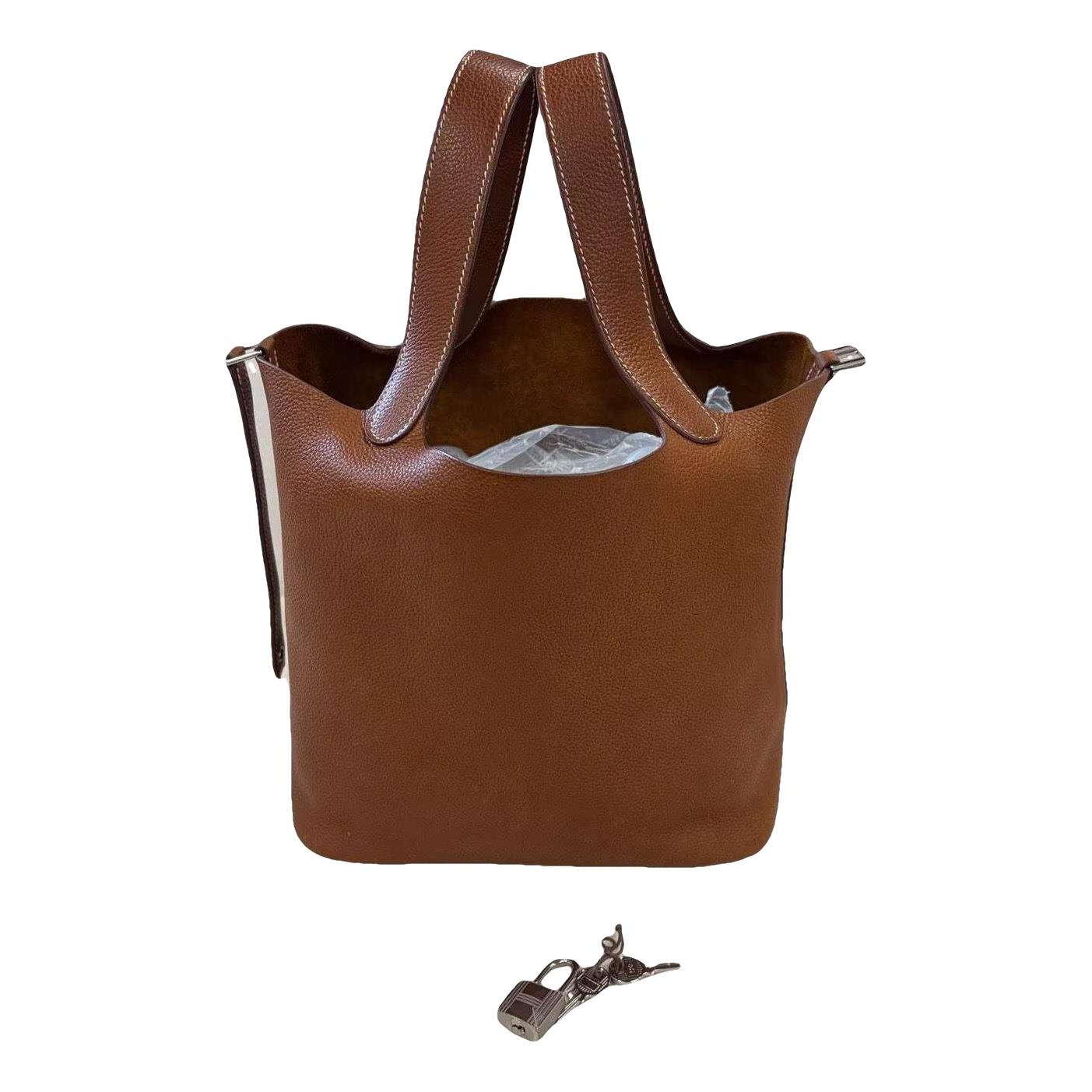 Picotin leather handbag