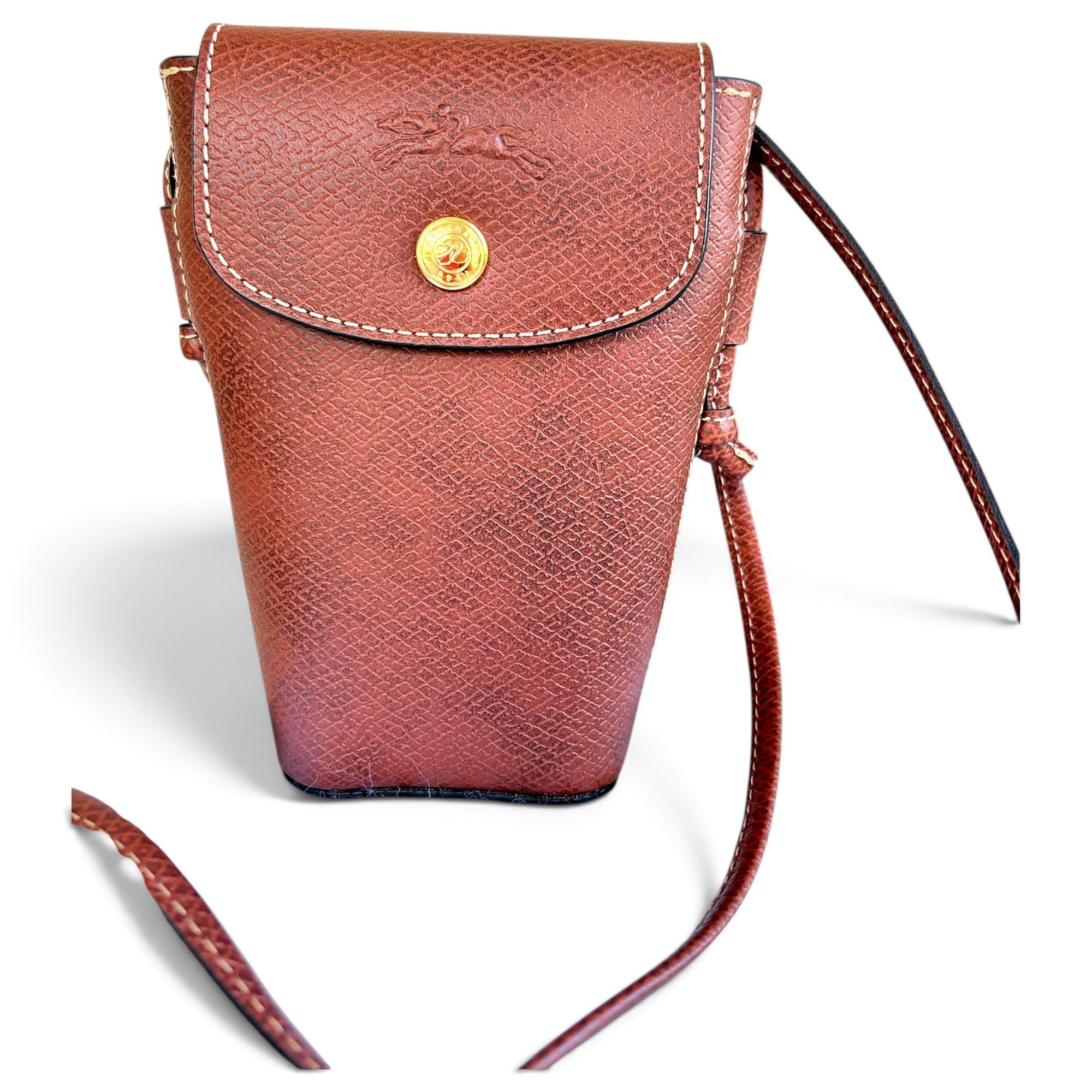 Longchamp Pliage leather mini bag
