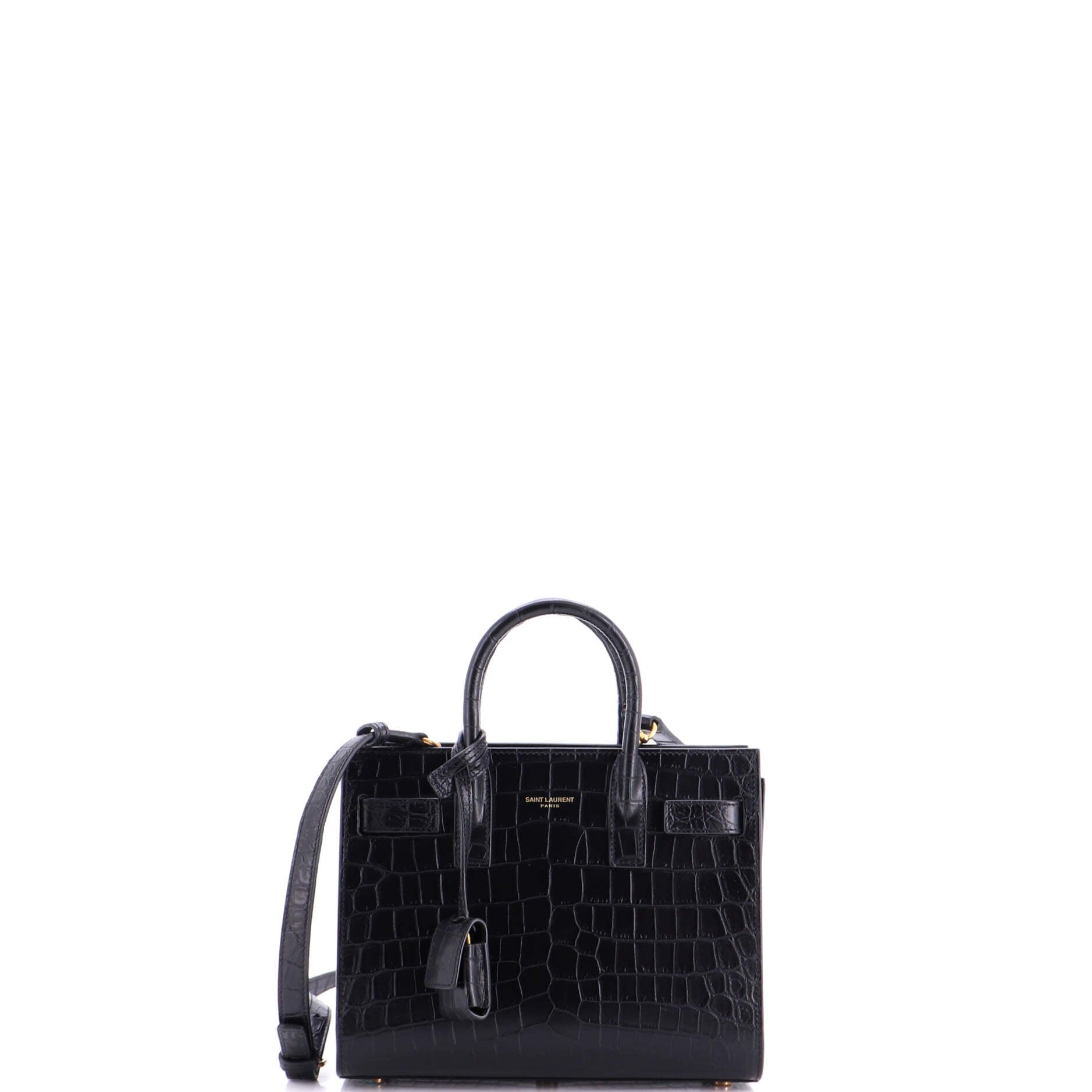 Sac de Jour NM Bag Crocodile Embossed Leather Nano