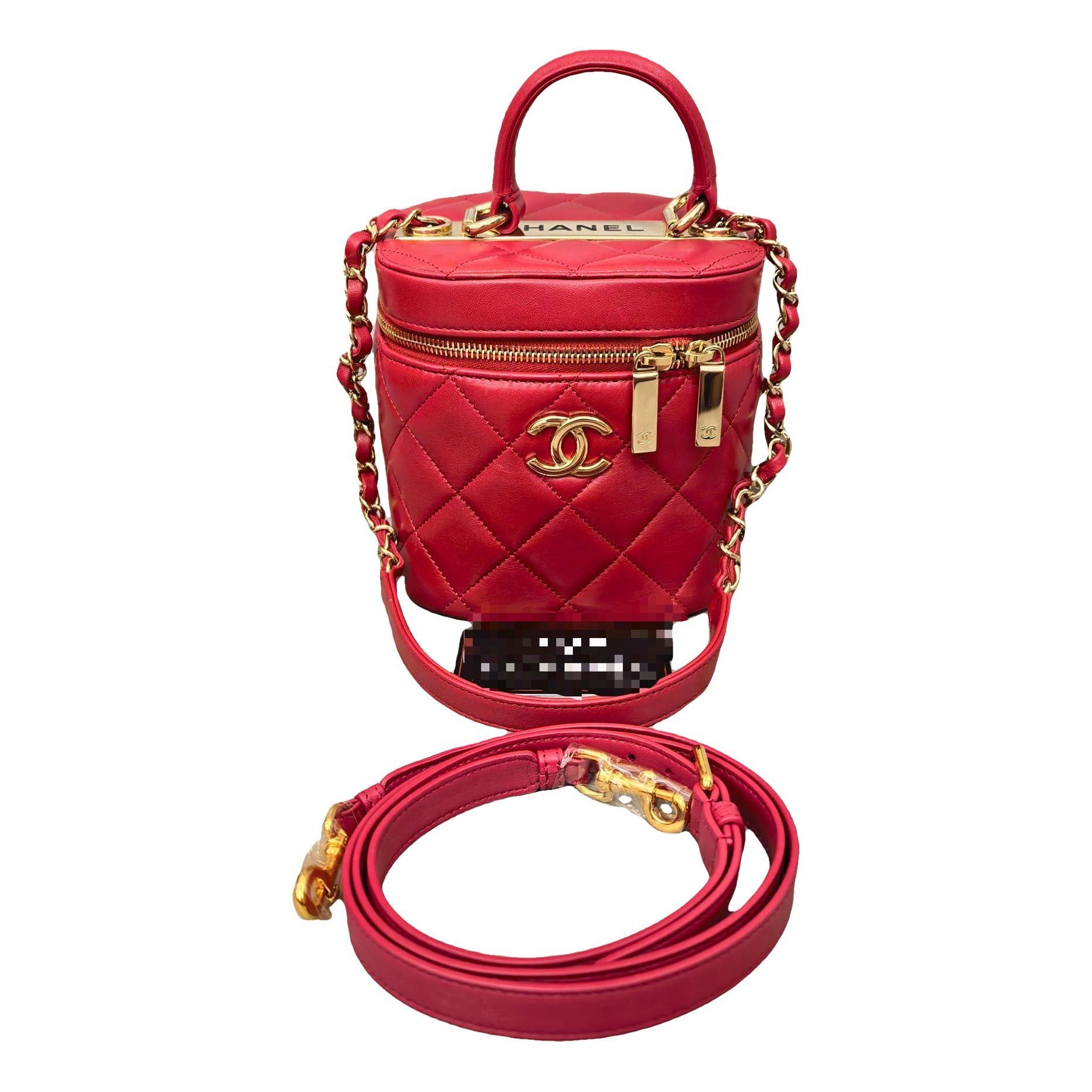 Trendy CC Vanity leather handbag