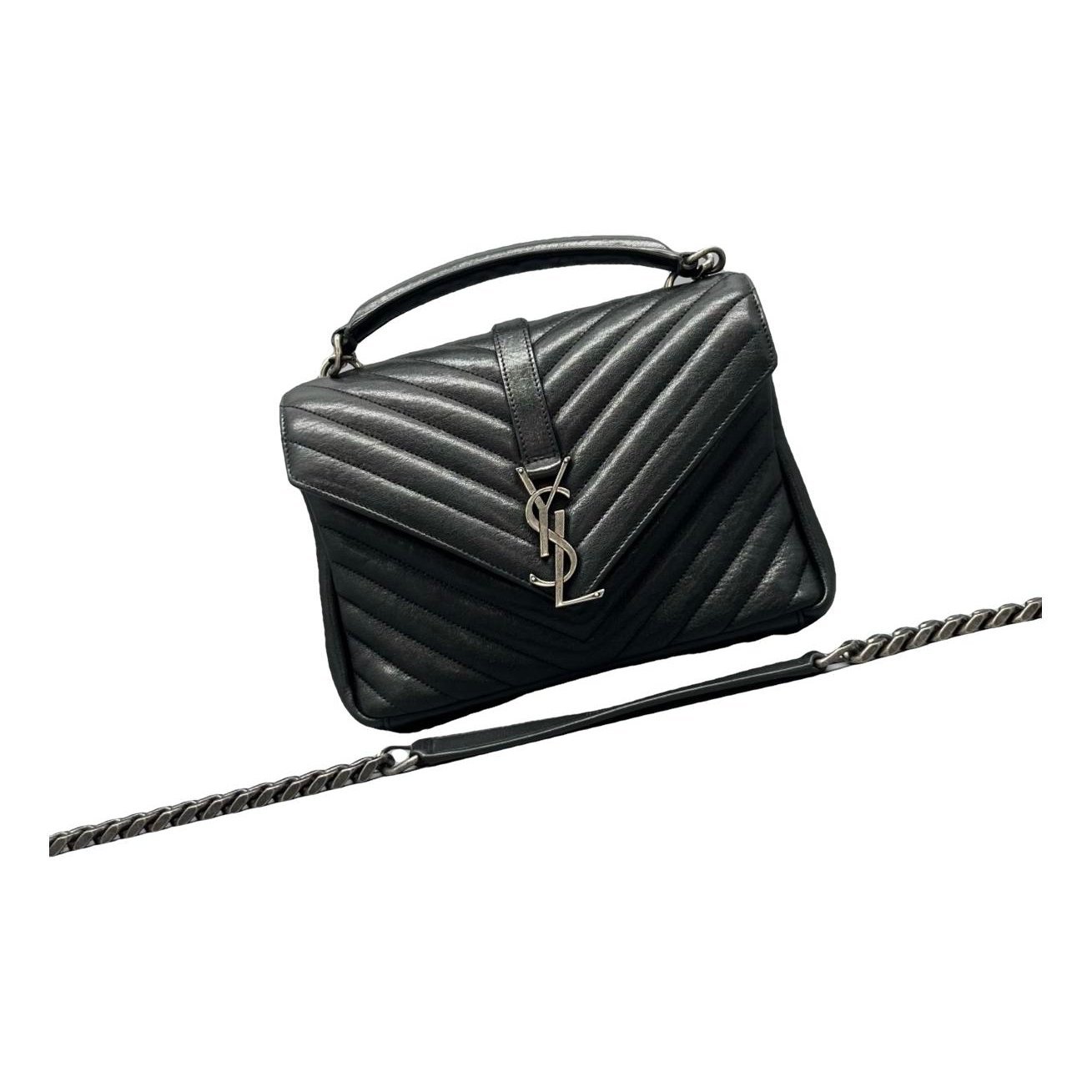 Collége monogramme leather handbag