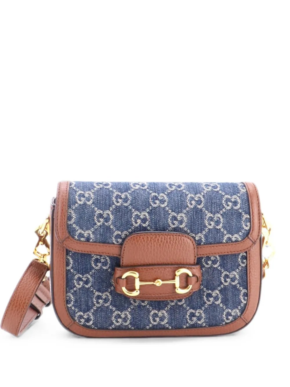 Horsebit 1955 GG Denim Mini shoulder bag