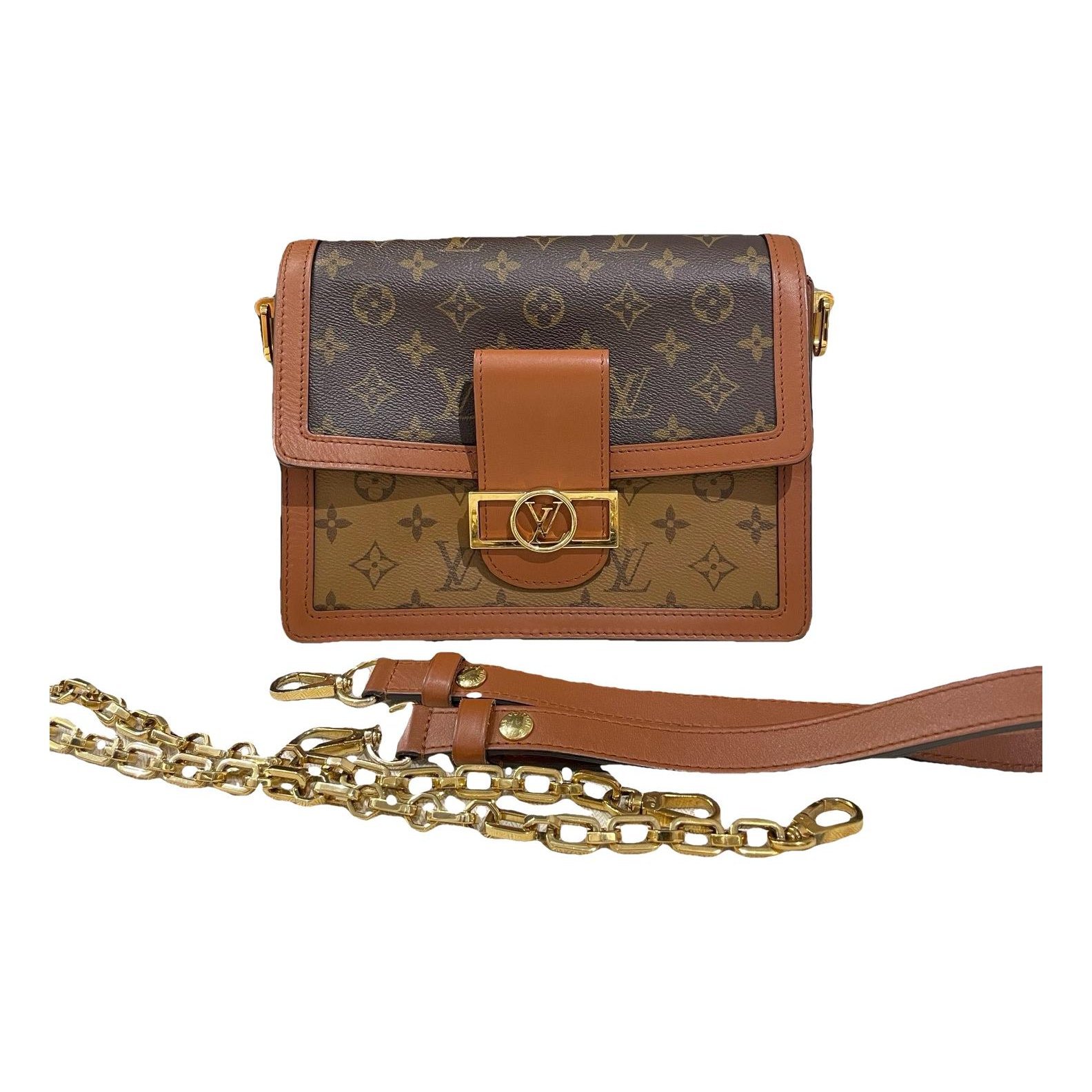 Dauphine leather handbag