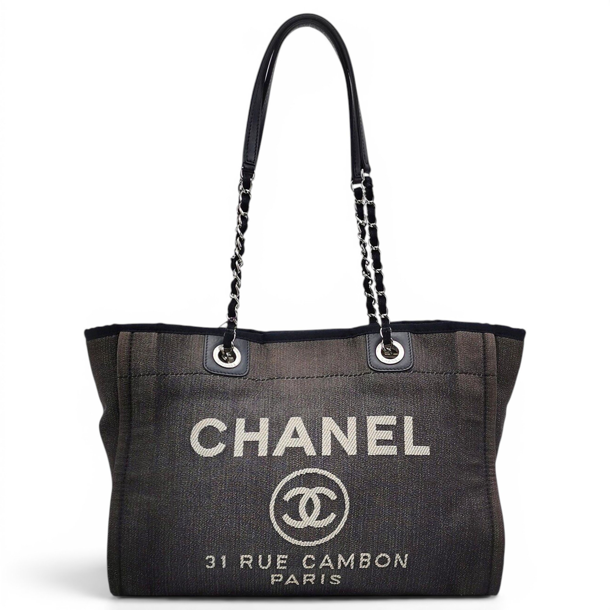Deauville Chain leather tote