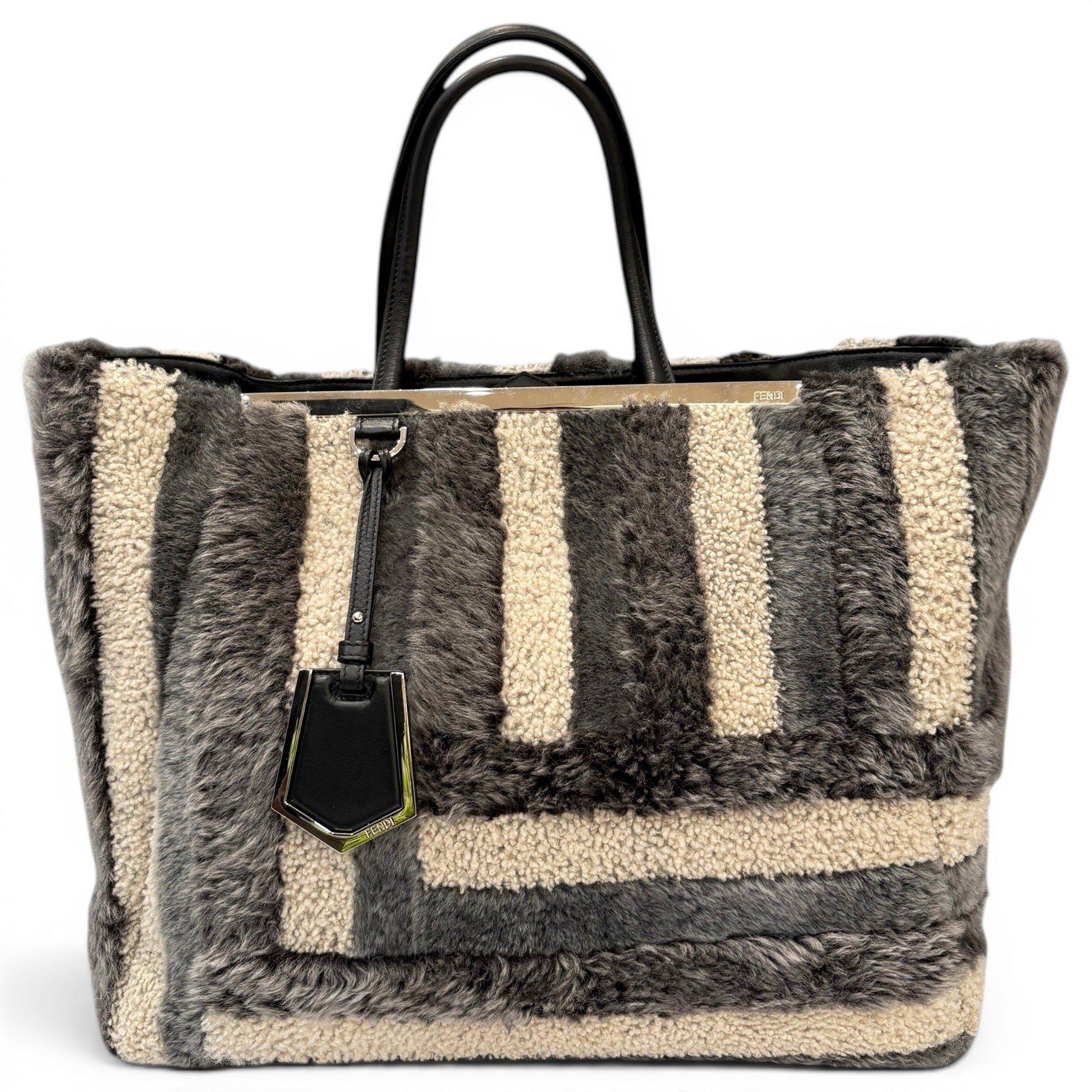 Faux fur tote