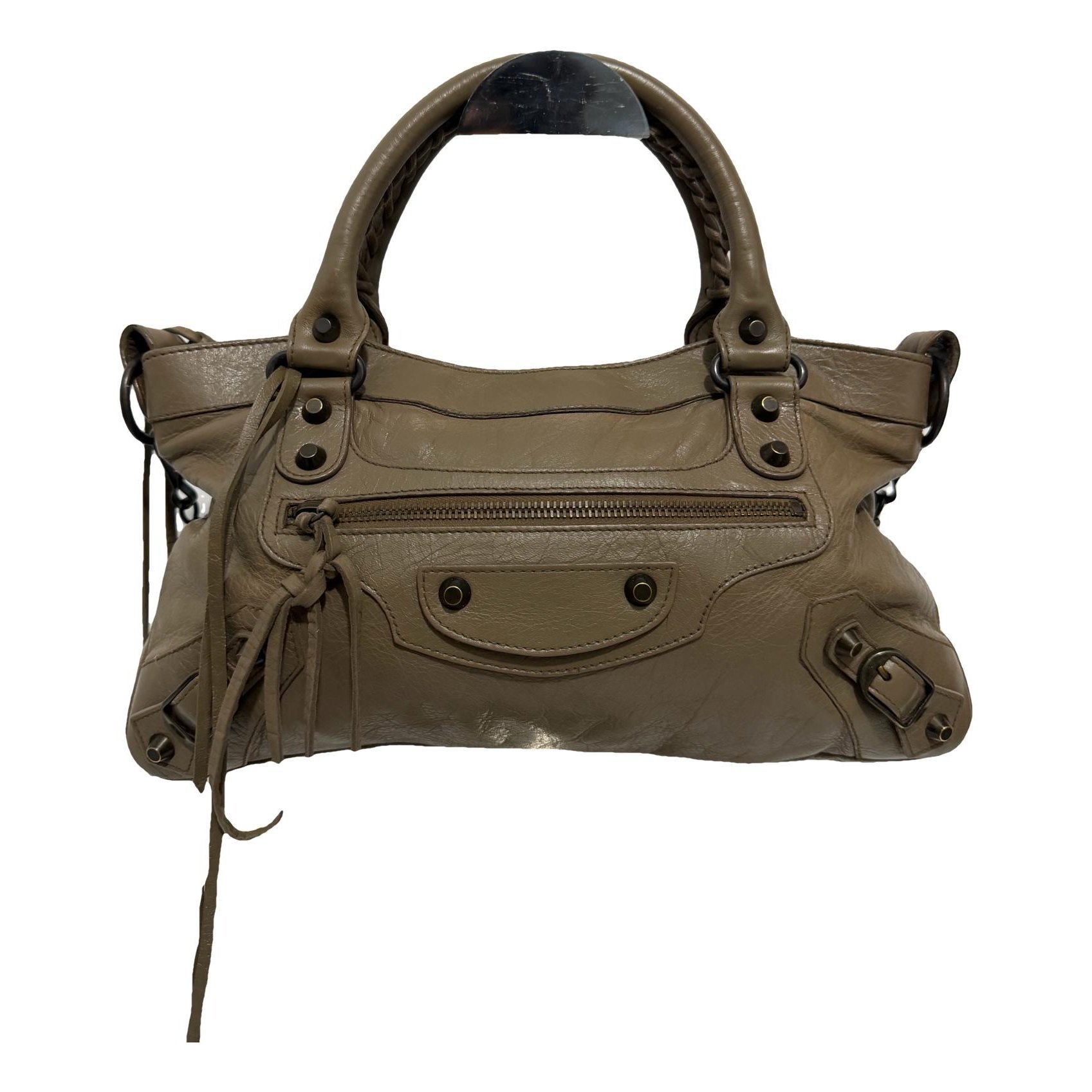 City leather bag
