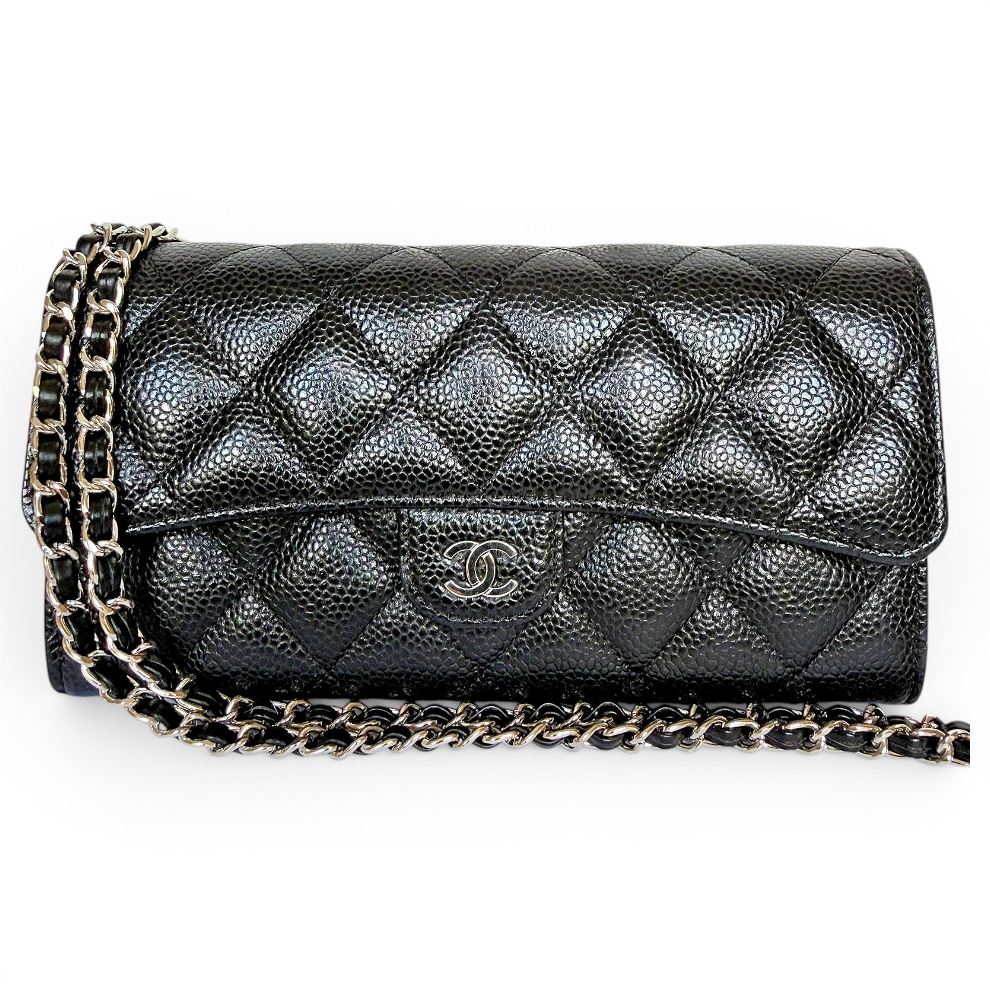 Wallet On Chain Timeless/Classique leather crossbody bag