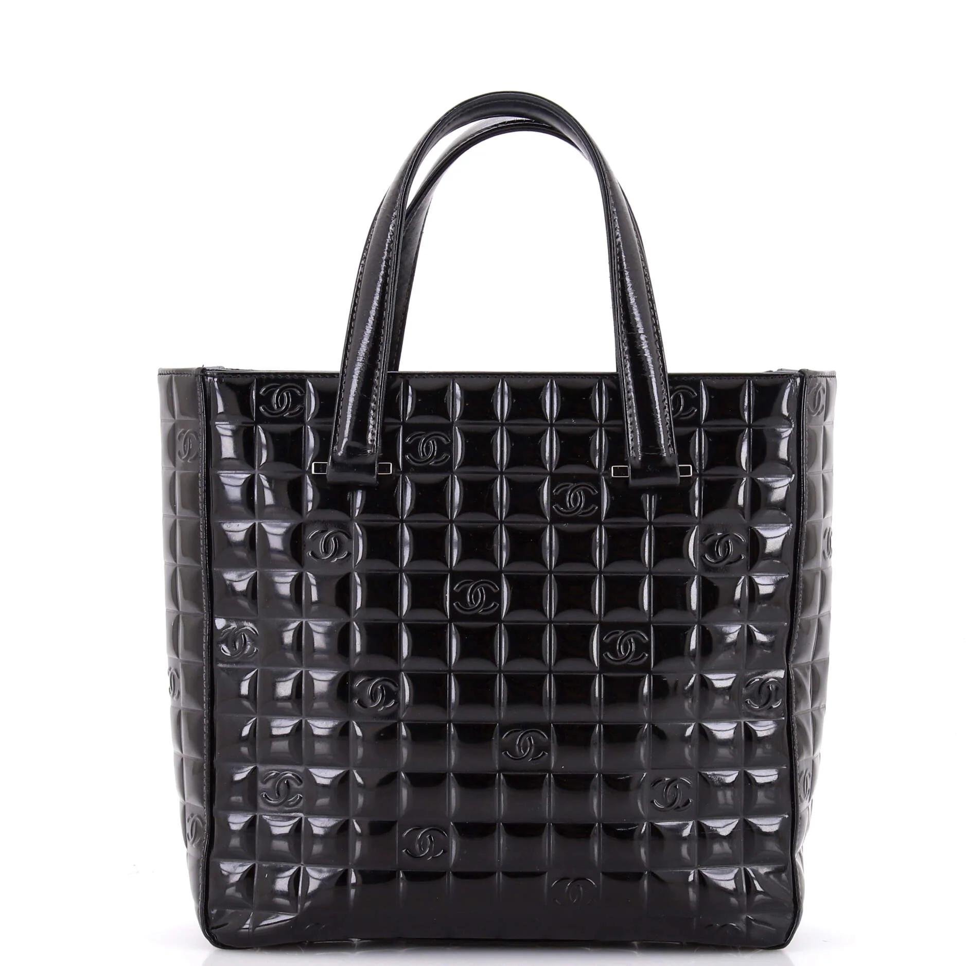 Patent leather tote
