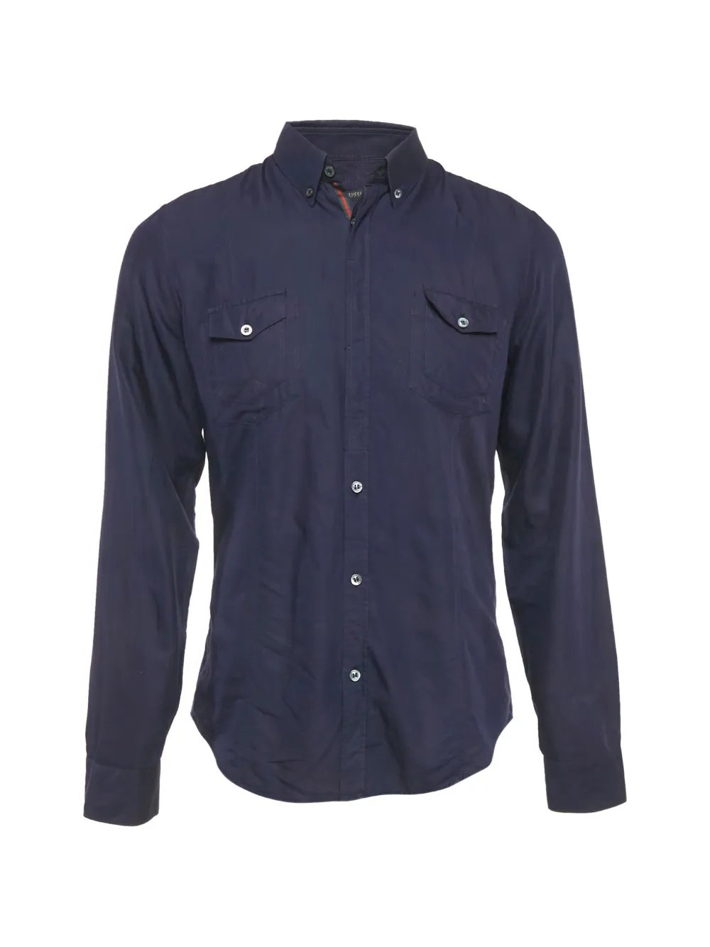 button-down flap-pocket shirt