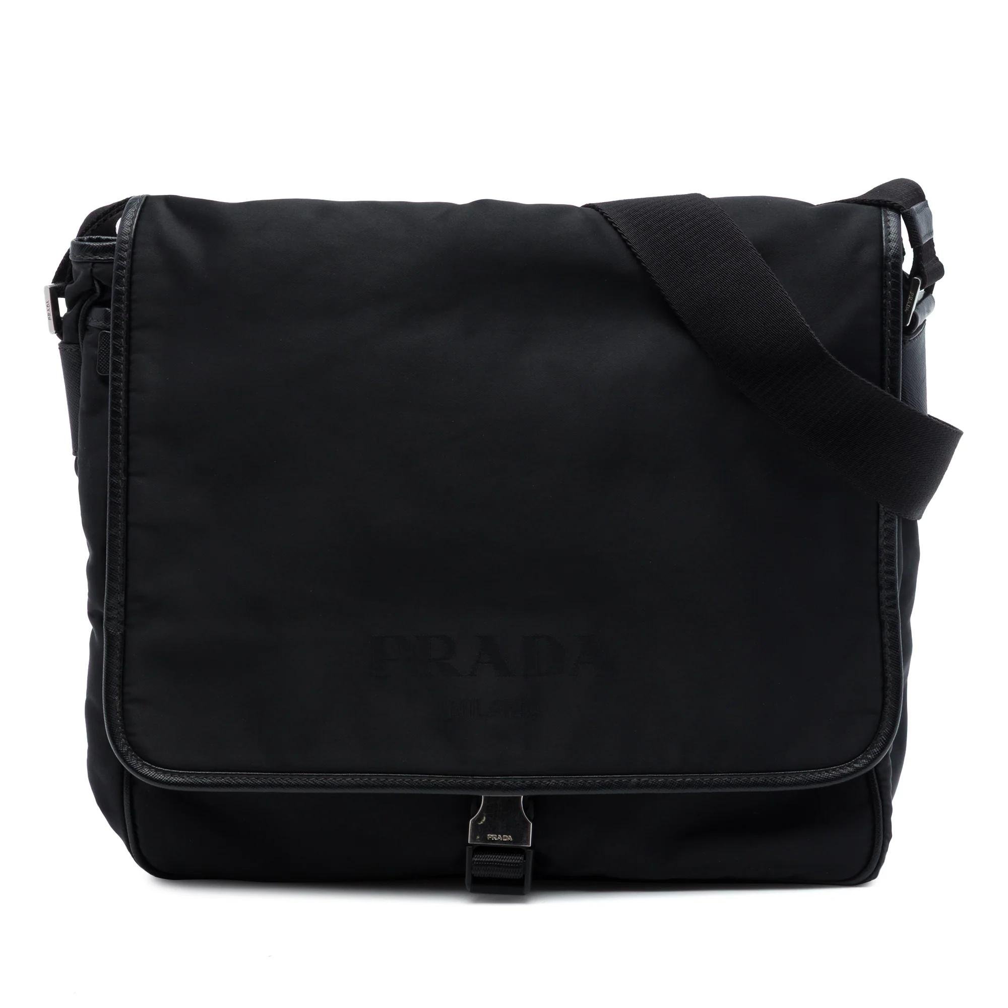 Buckle leather handbag