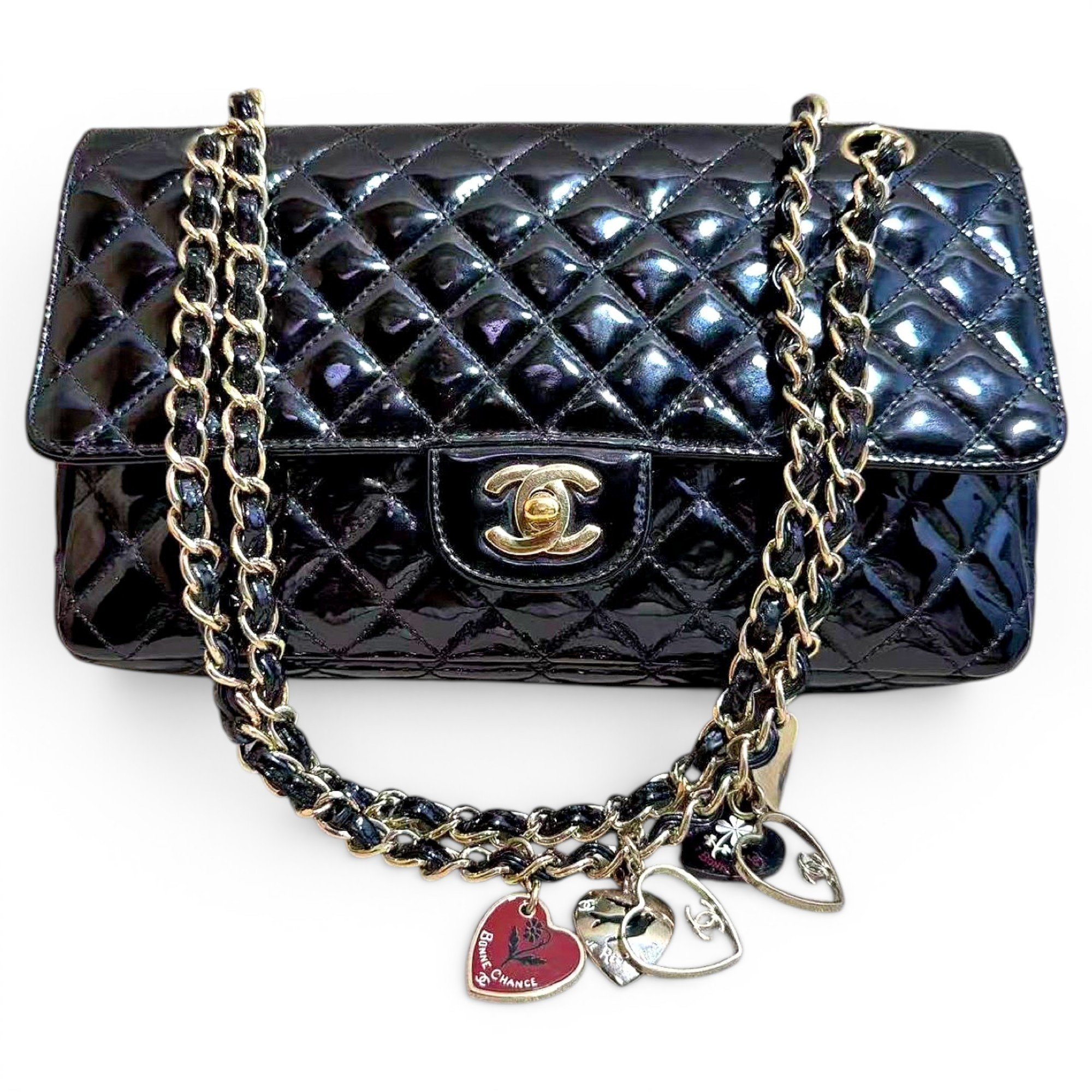 Timeless/Classique patent leather handbag