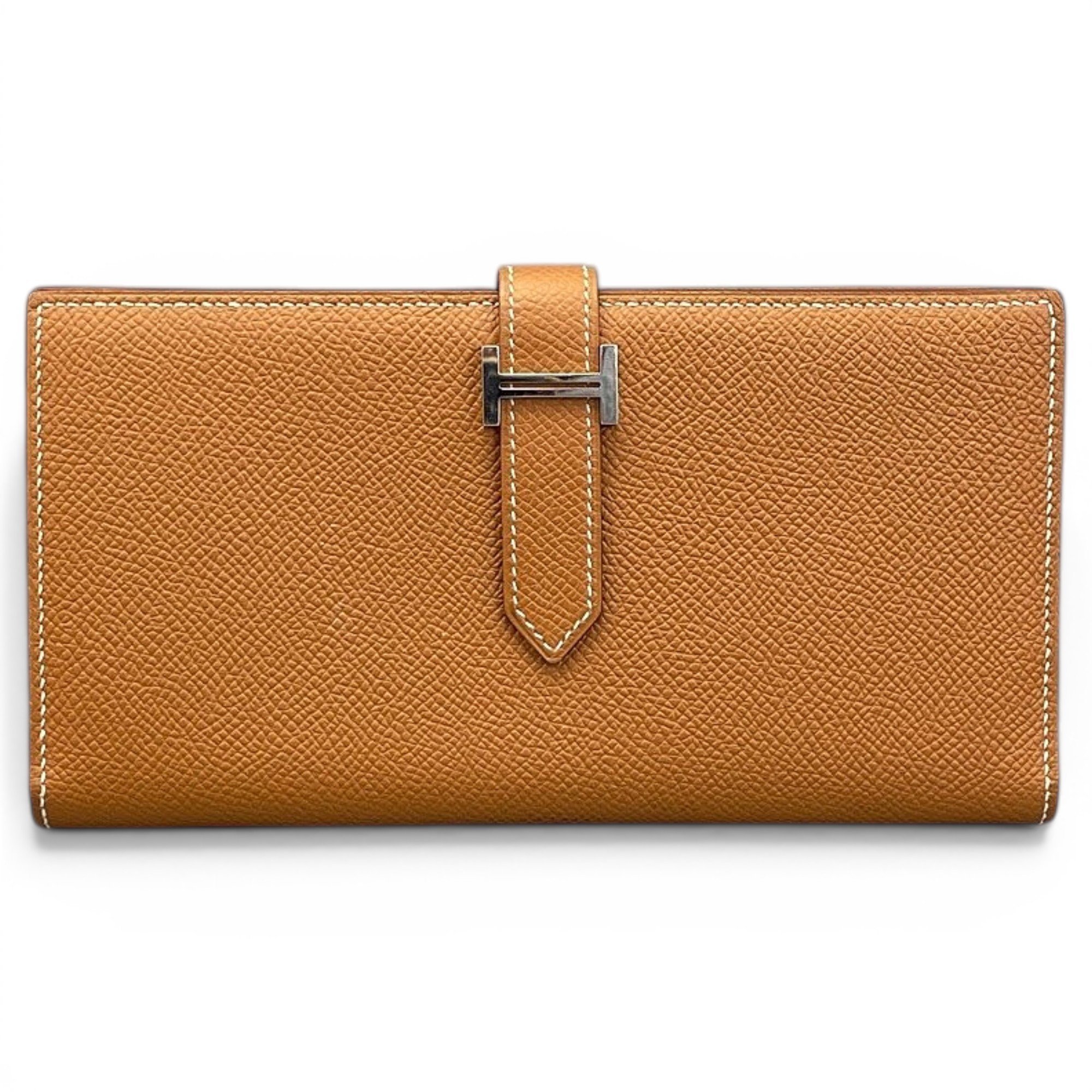 Leather clutch bag