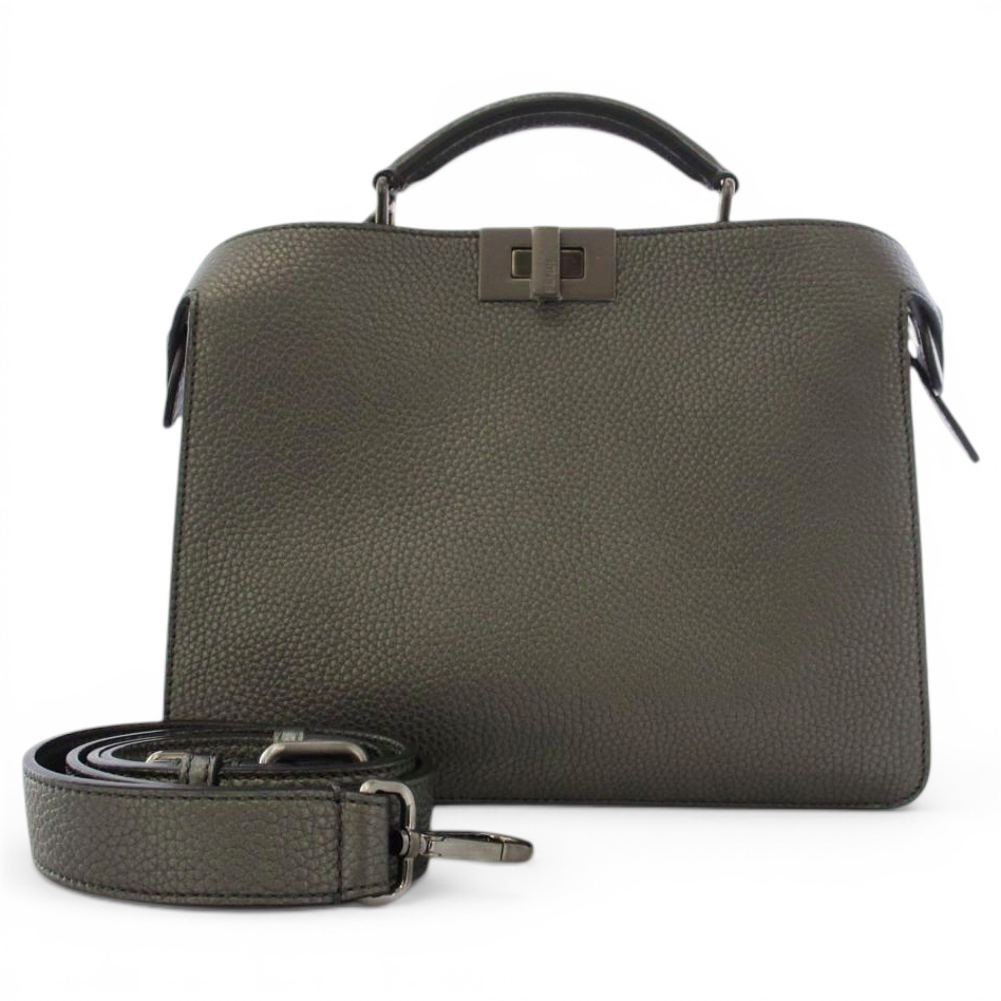 Peekaboo leather handbag